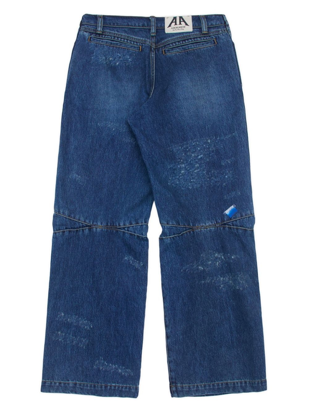 distressed wide-leg jeans - 2