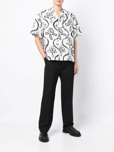 JACQUEMUS floral-print short-sleeve shirt outlook