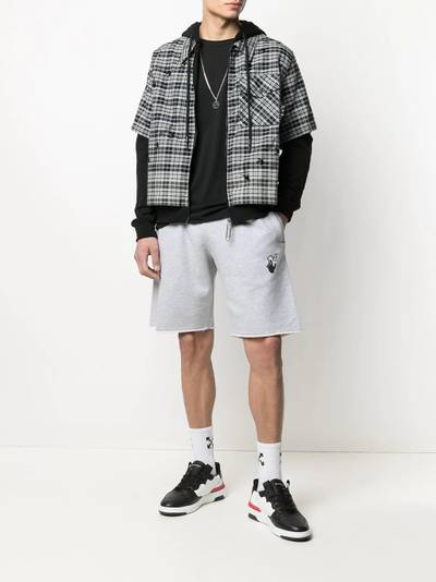 Off-White Arrow-print hooded shirt jacket outlook