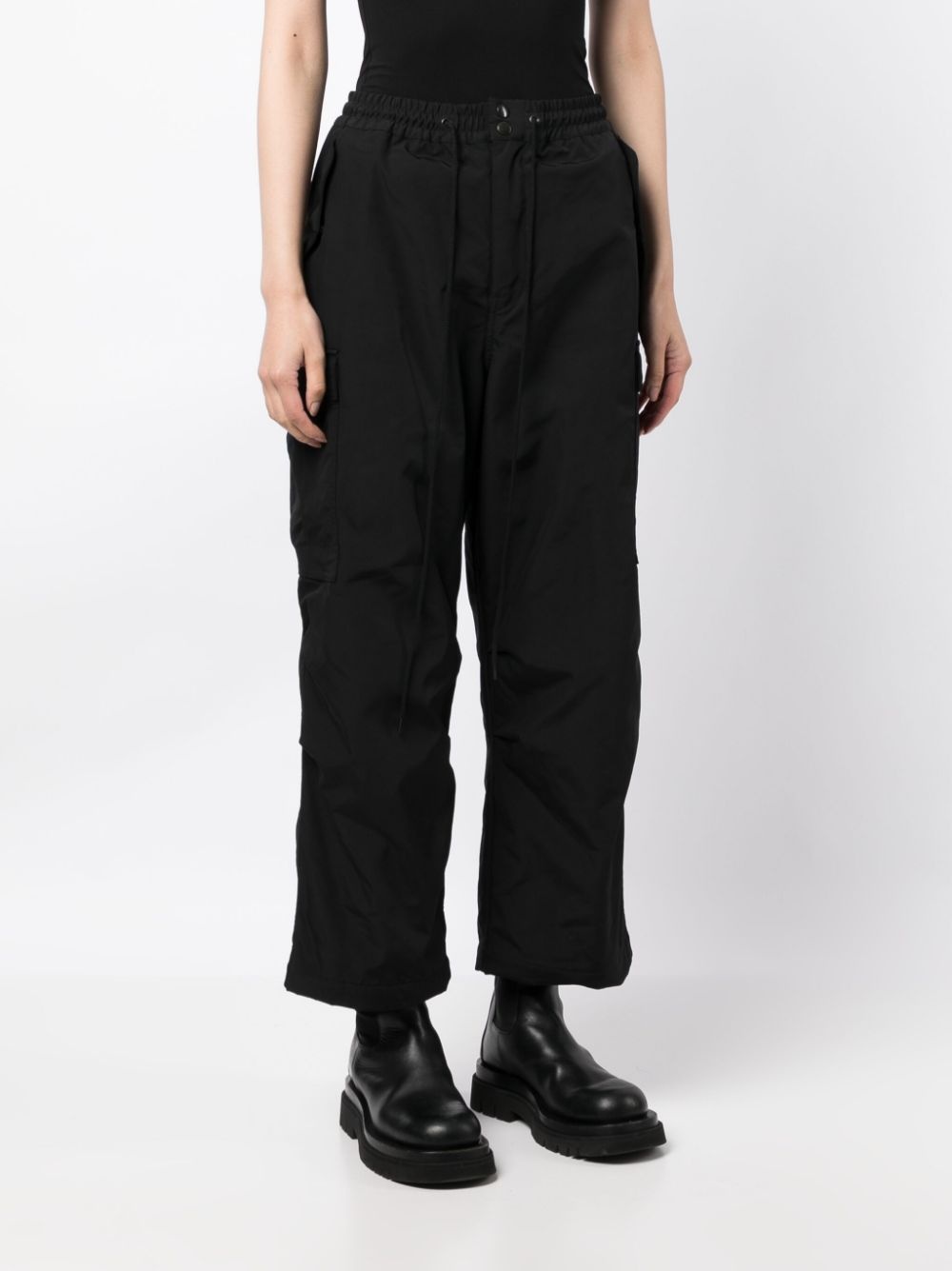 straight-leg cargo trousers - 3