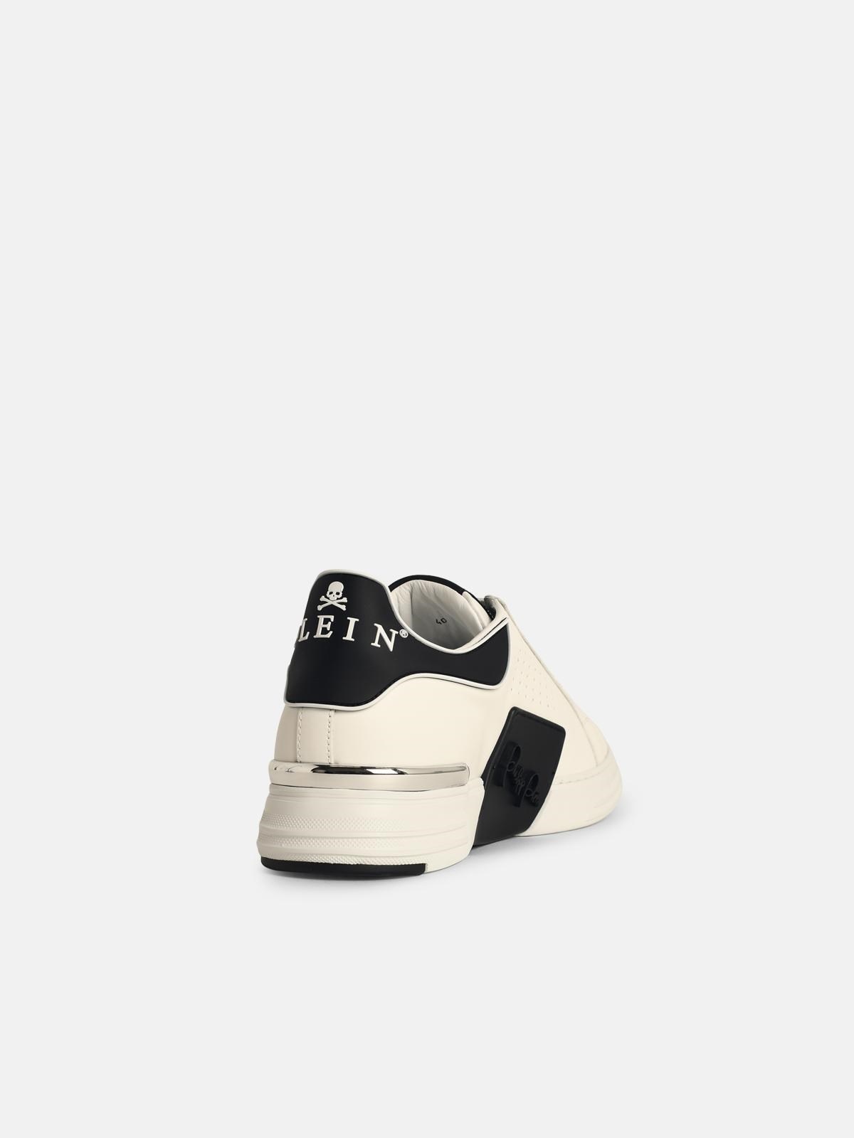 'LO-TOP PHANTOM' WHITE LEATHER SNEAKERS - 3