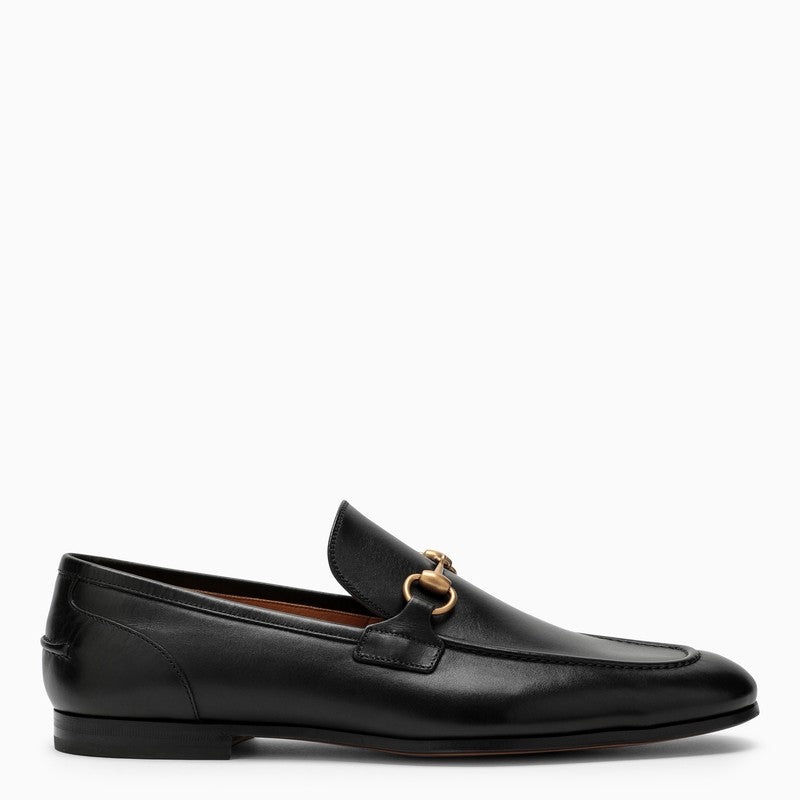 Gucci Black Leather Jordaan Loafers Men - 1