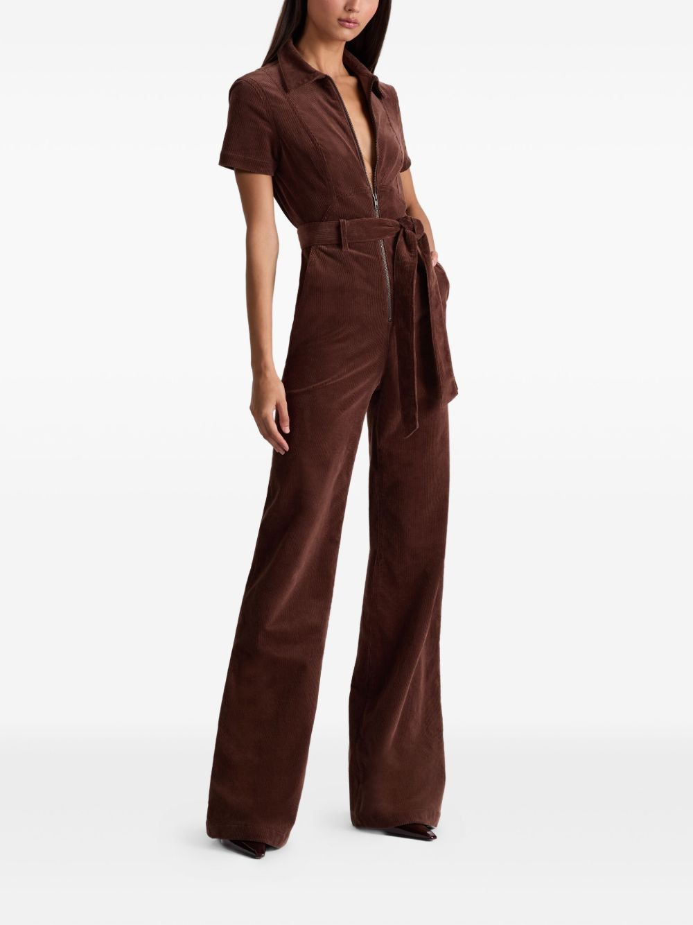 Gorgeous zip-front corduroy jumpsuit - 3