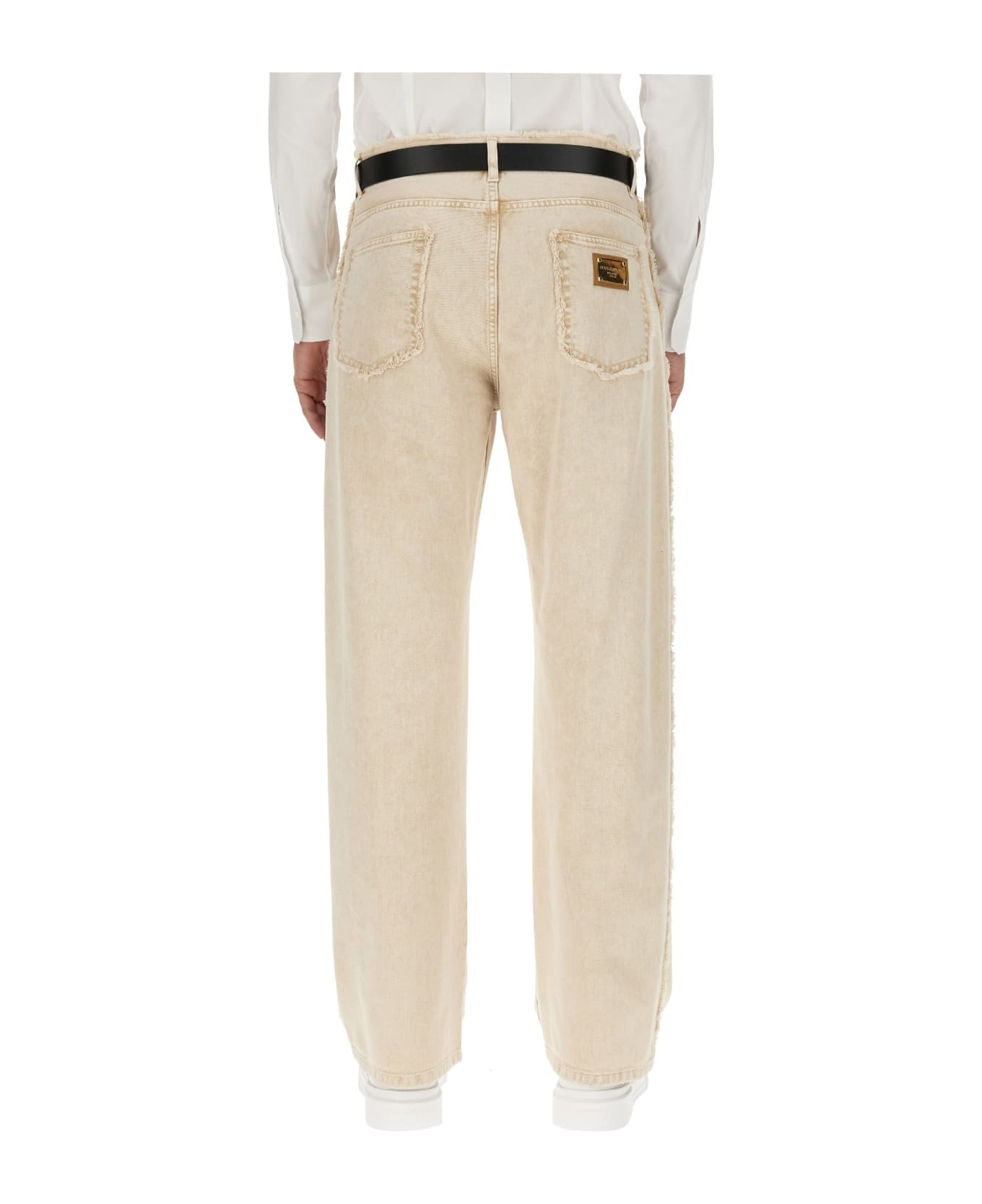 Wide-leg Jeans With Logo Plaque - 2