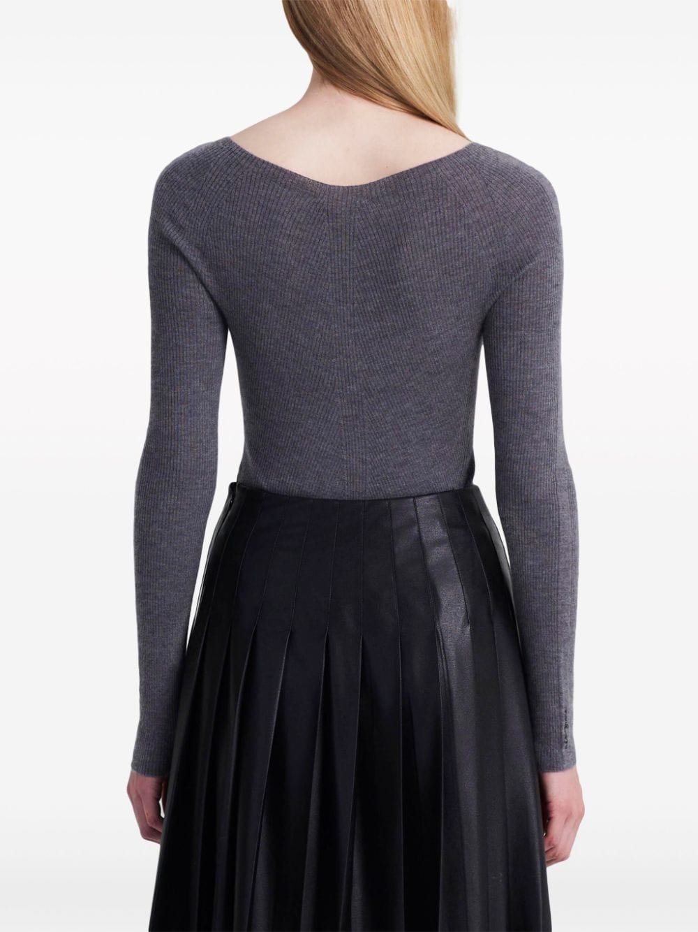 Lee logo-embroidered cashmere jumper - 4