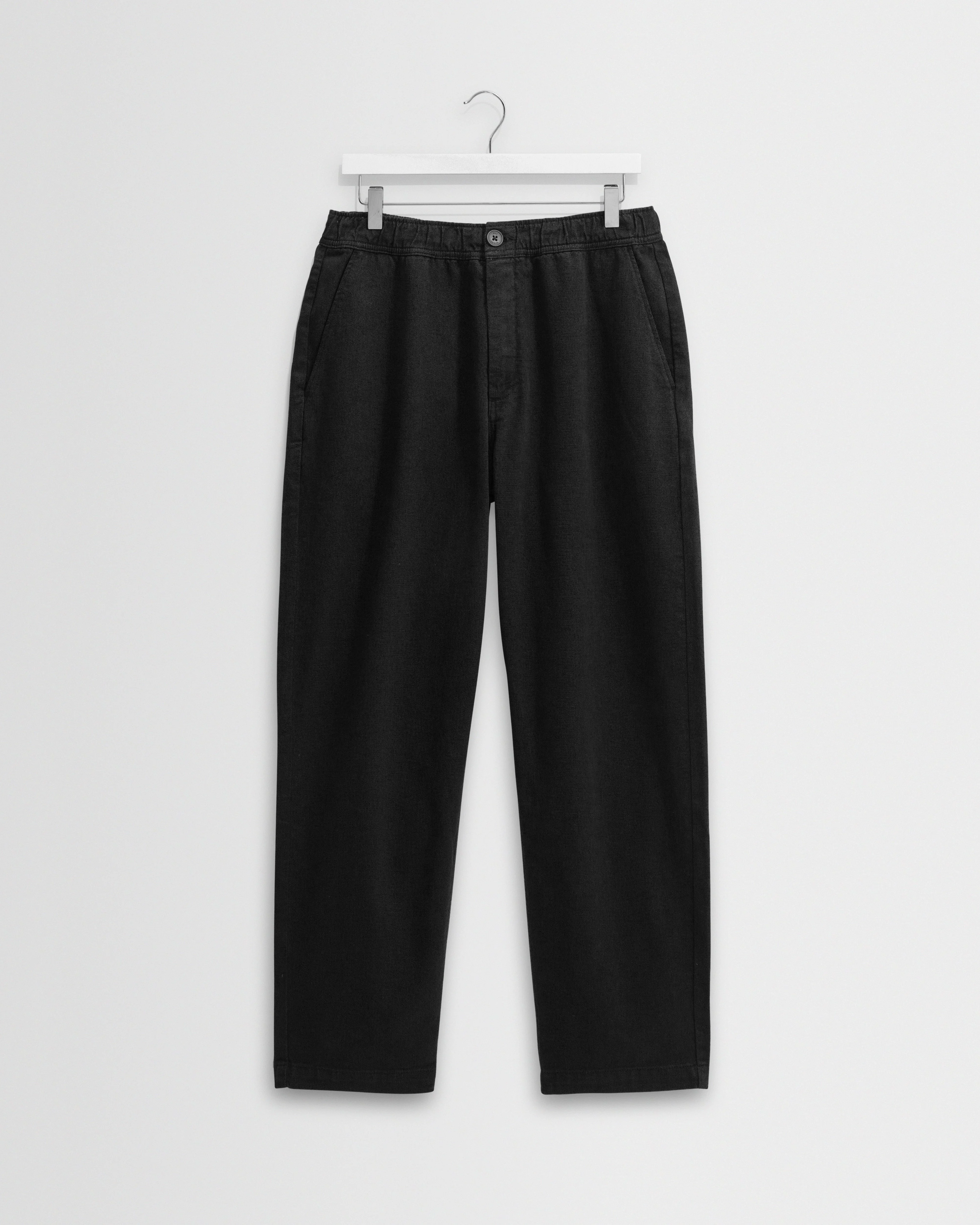 Kurt - Black Organic Cotton Trousers - 1