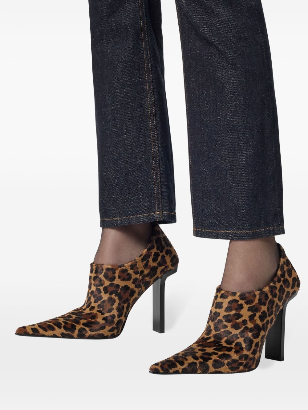 leopard-print boots - 5