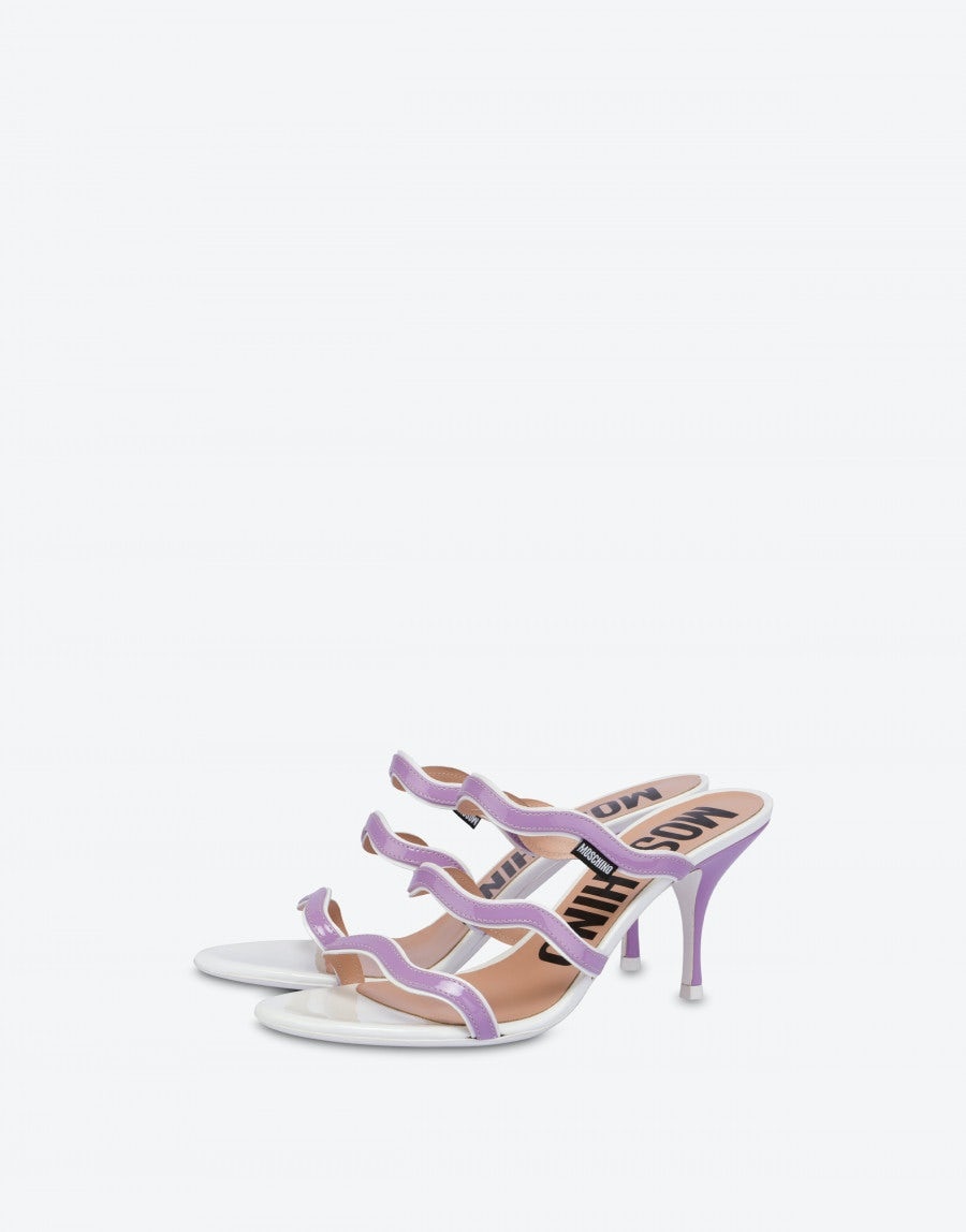 RIC RAC PATENT LEATHER SANDALS - 1