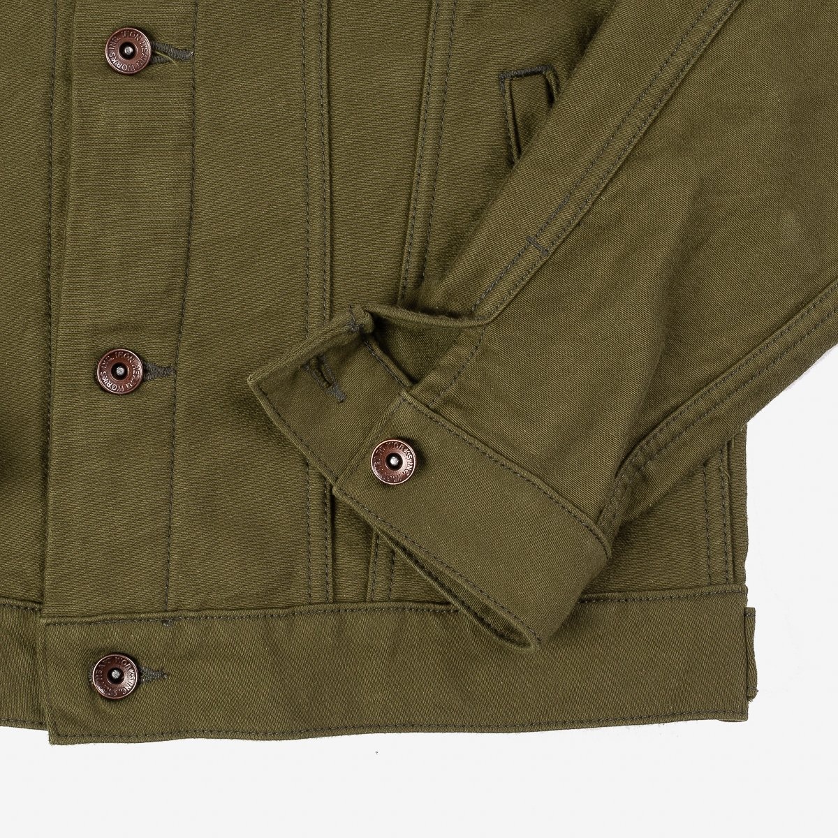12oz Moleskin Modified Type III Jacket - Olive - 9