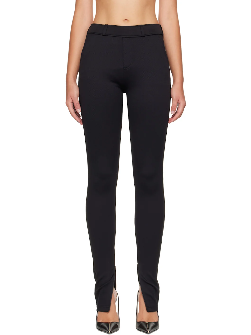 Black Tailored Leggings - 1