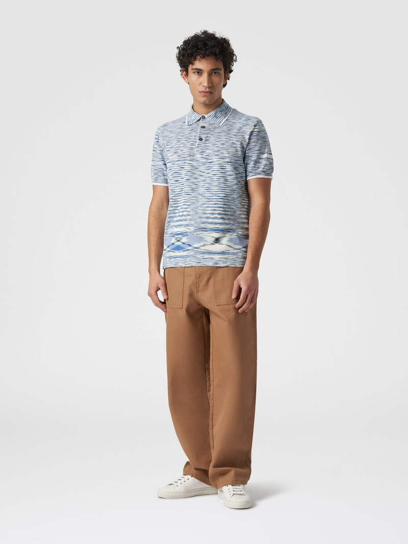 Missoni Slub cotton polo shirt outlook