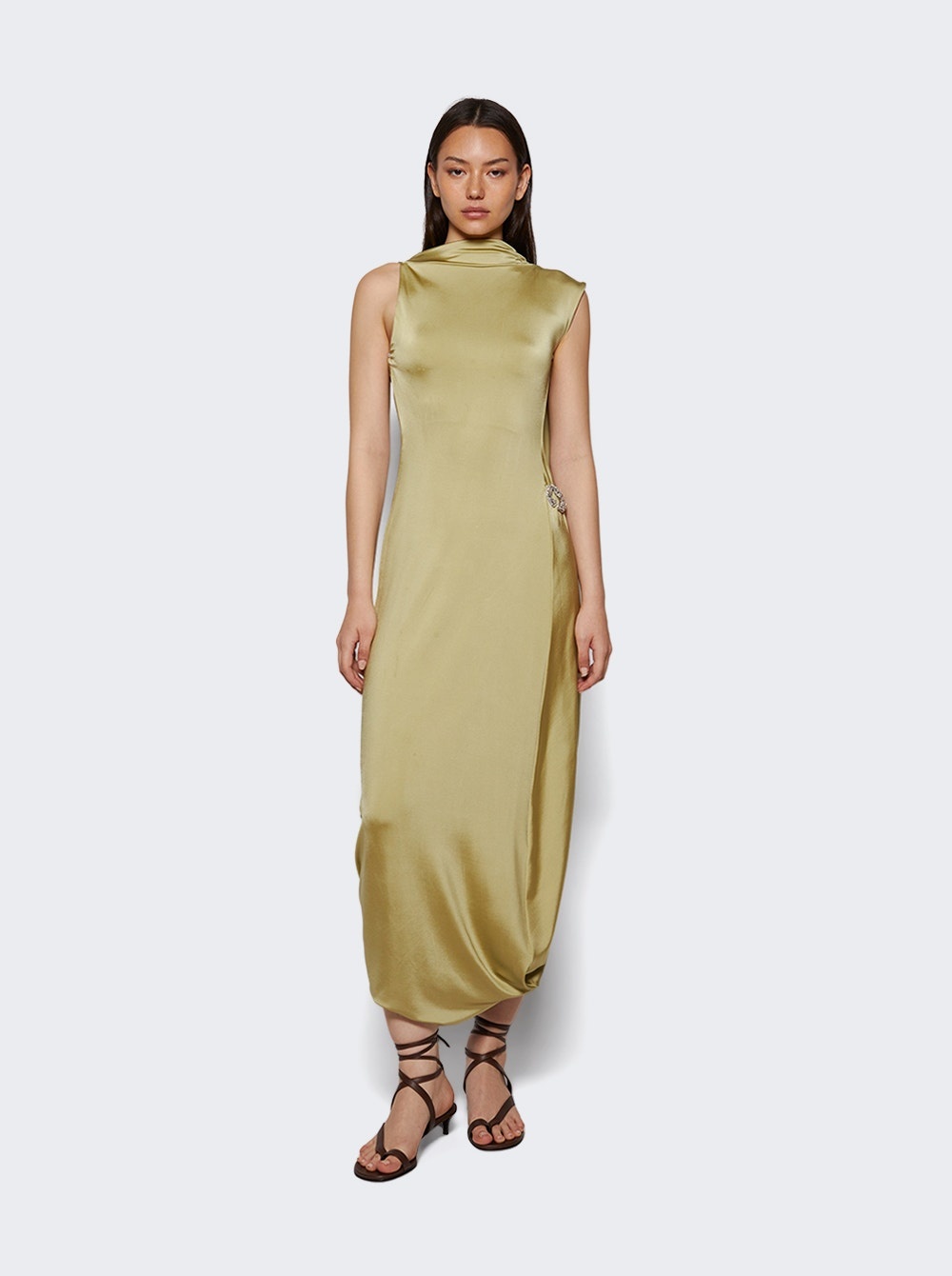 Sleeveless Midi Dress Pistachio - 5