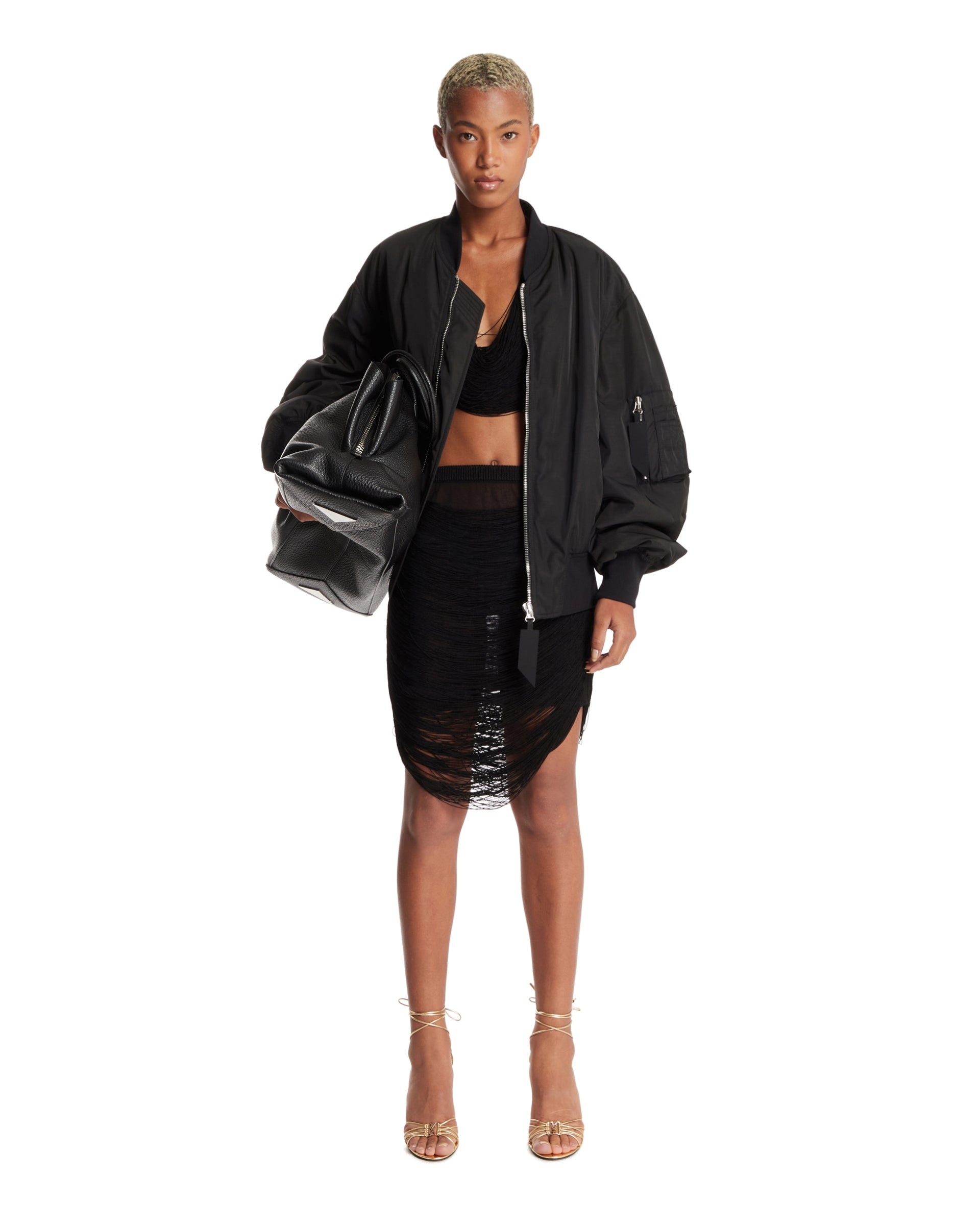 Black Anja Bomber Jacket - 2
