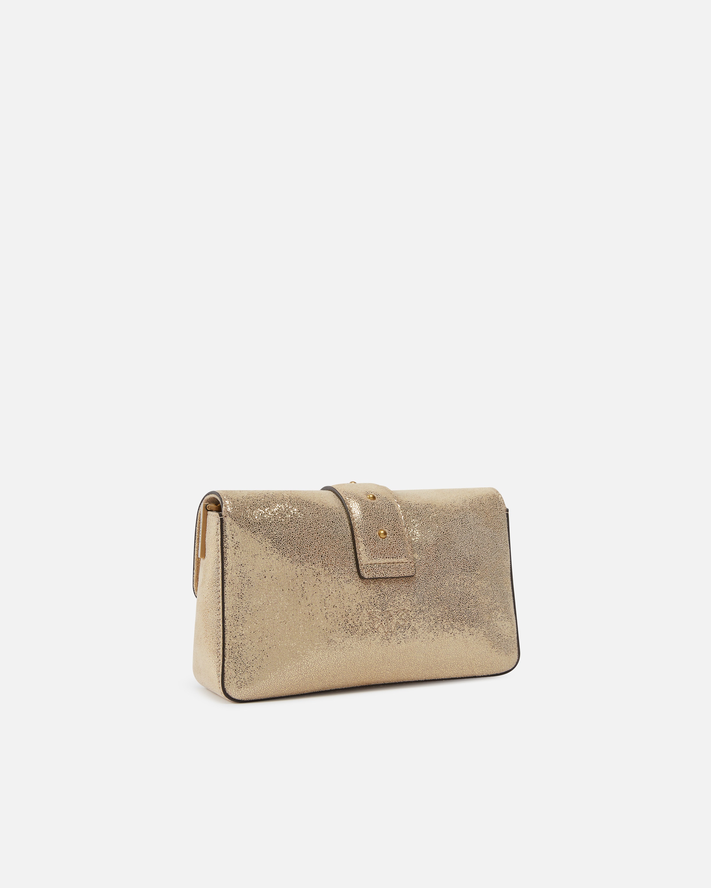 MINI LOVE BAG SUEDE GLITTER CROSSBODY BAG - 2