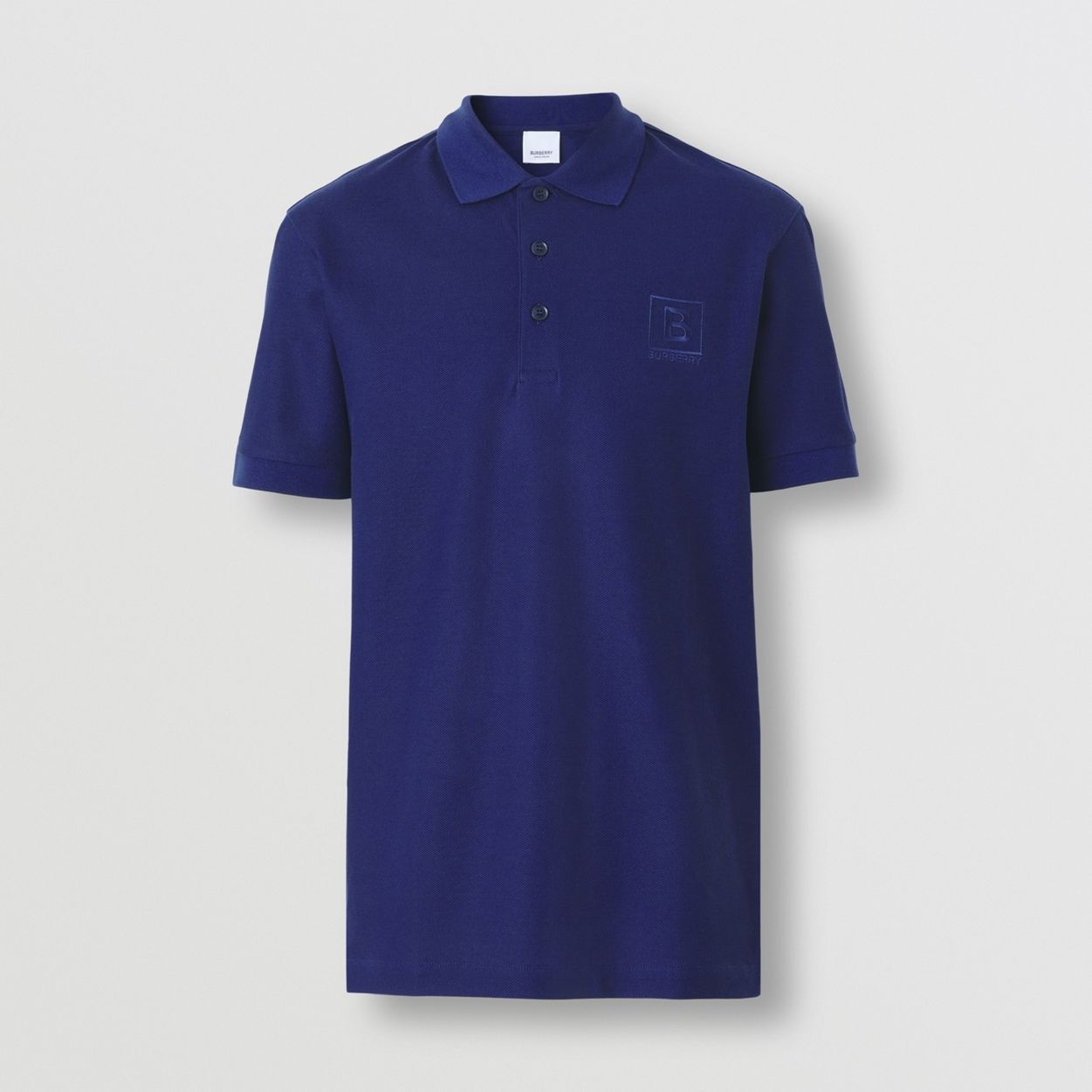 Letter Graphic Cotton Piqué Polo Shirt - 2