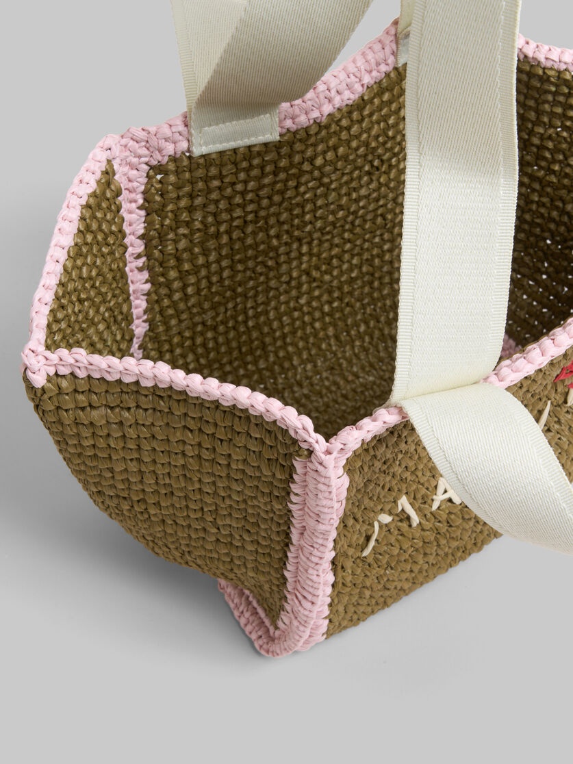 GREEN MACRAMÉ SILLO SMALL SHOPPER - 4