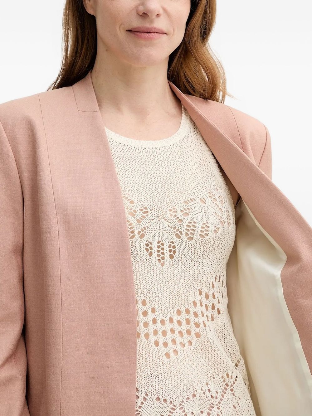 belted pocketed single-breasted coat - 5