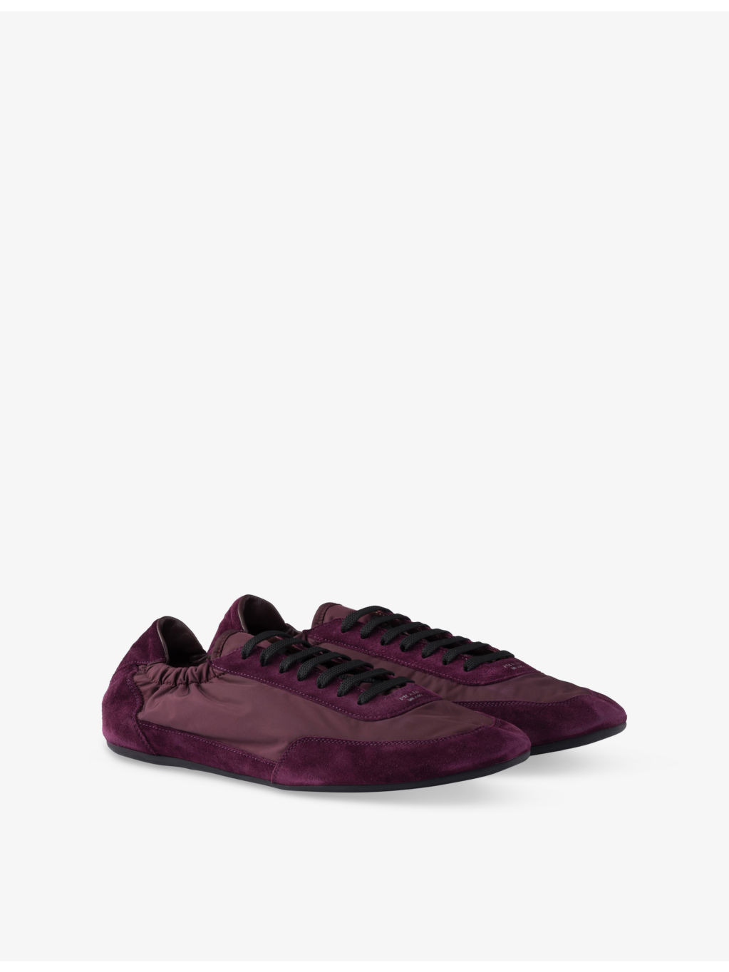 Collapse Re-Nylon and Suede Low-Top Trainers - 3