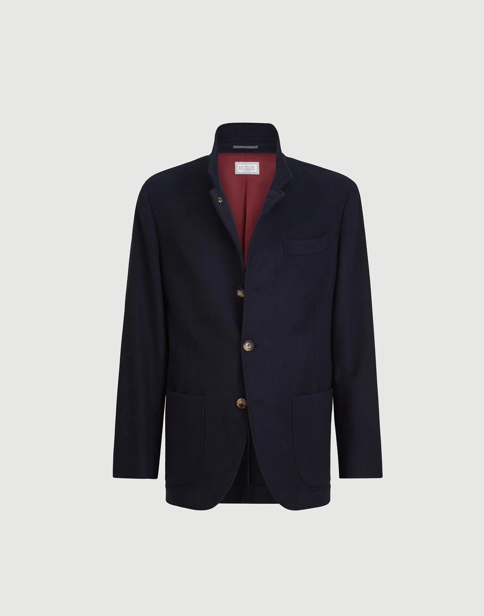 Lightweight water-resistant cashmere outerwear blazer - 1