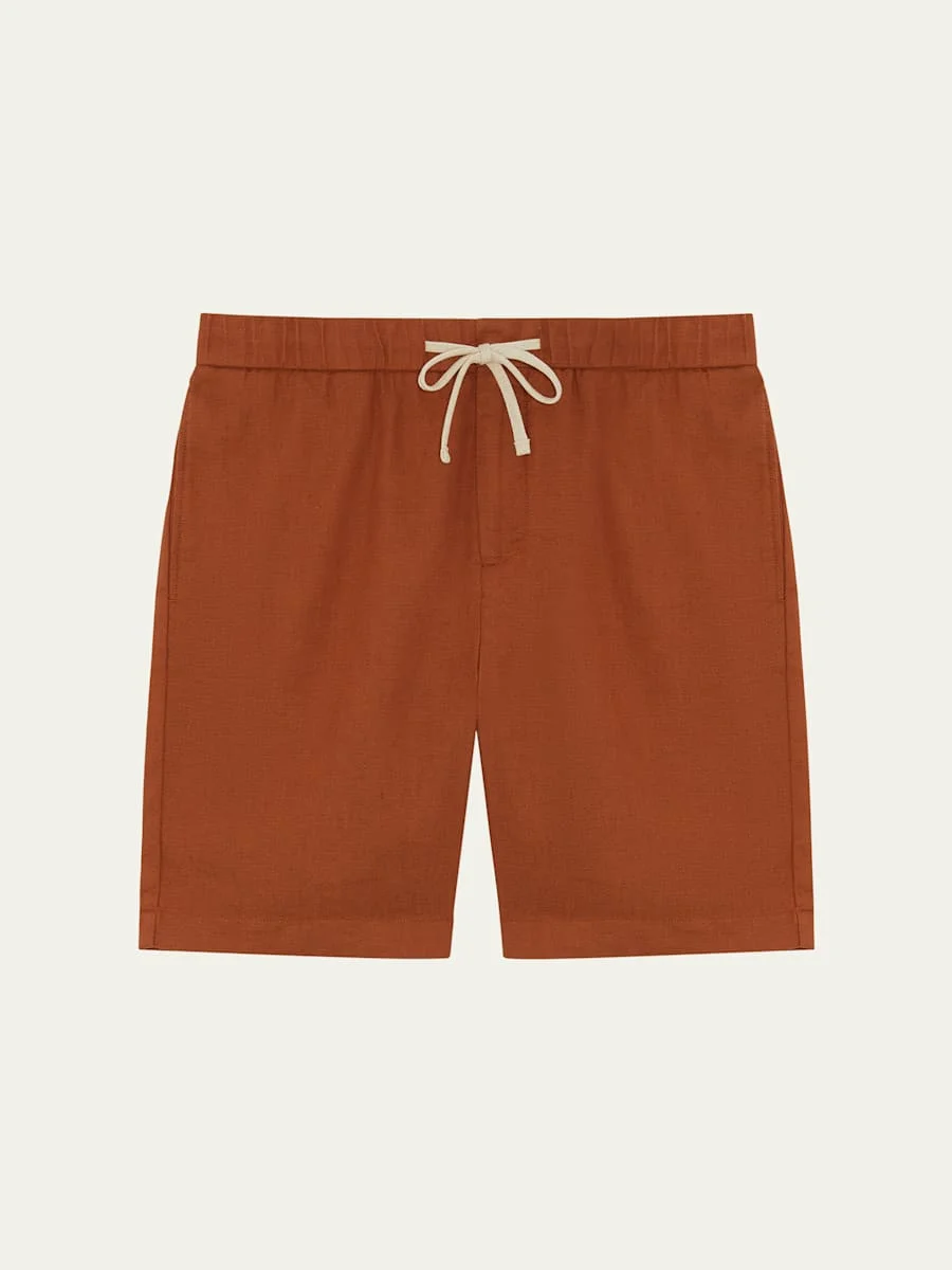 Men's Felipe Linen-Cotton Shorts - 1