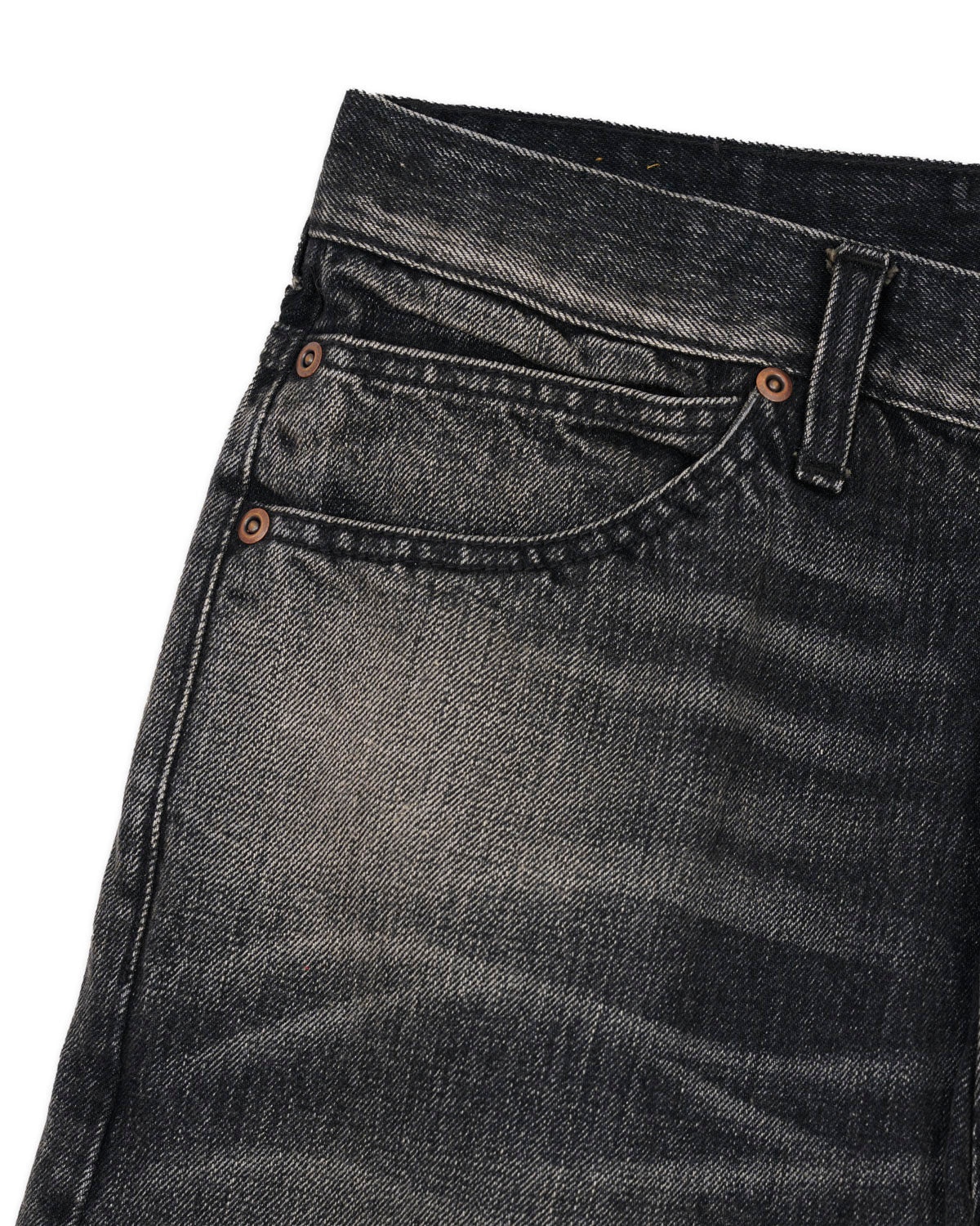 Type 01 13.2oz Selvedge Denim Pant - Washed Black - 7