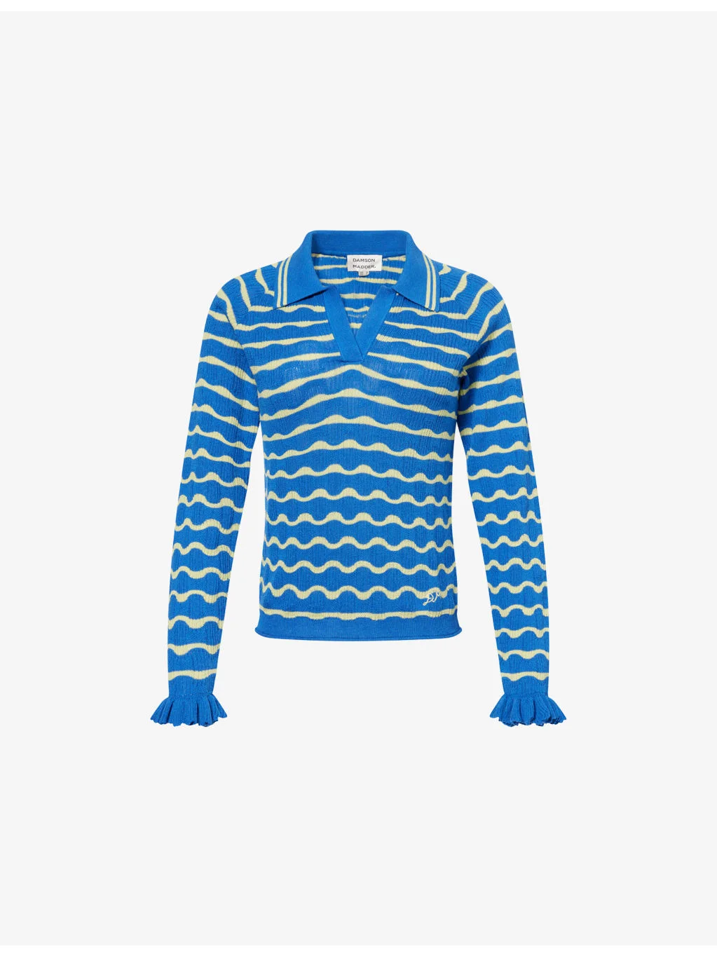 Silvia Knitted Cotton-Blend Polo Top - 1