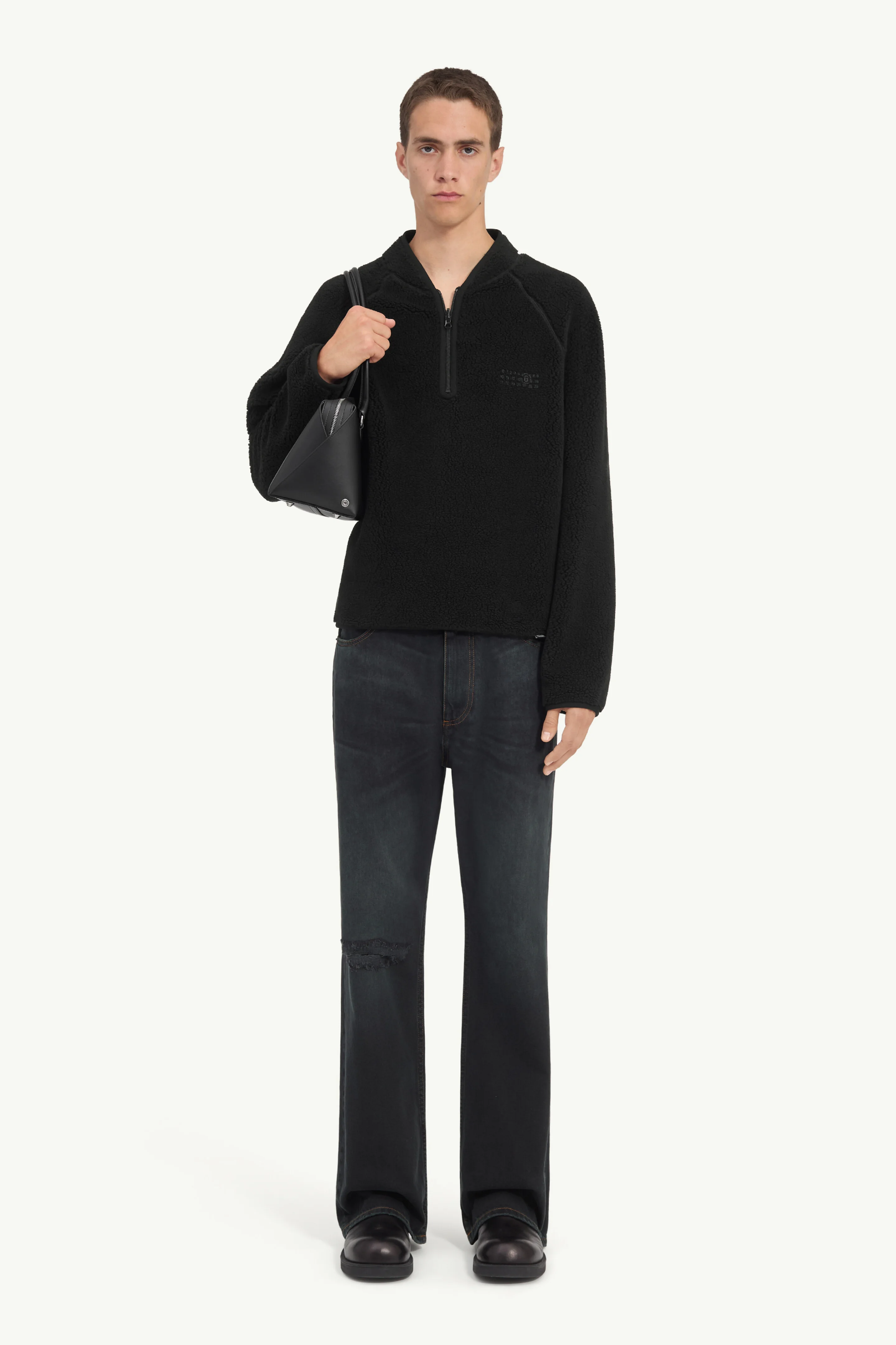 Reversible teddy fleece sweatshirt - 1