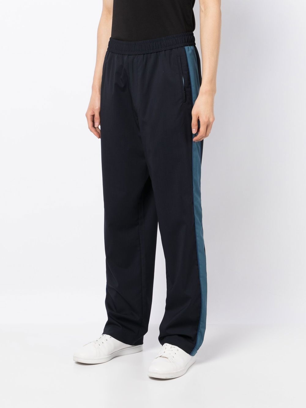 side-stripe elastic track pants - 3