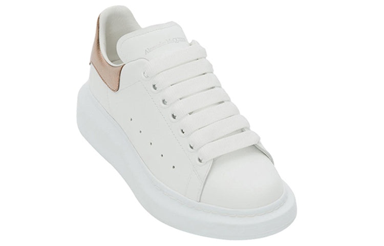 (WMNS) Alexander McQueen Oversized Sneaker 'White Rose Gold' 553770WHFBU9053 - 3