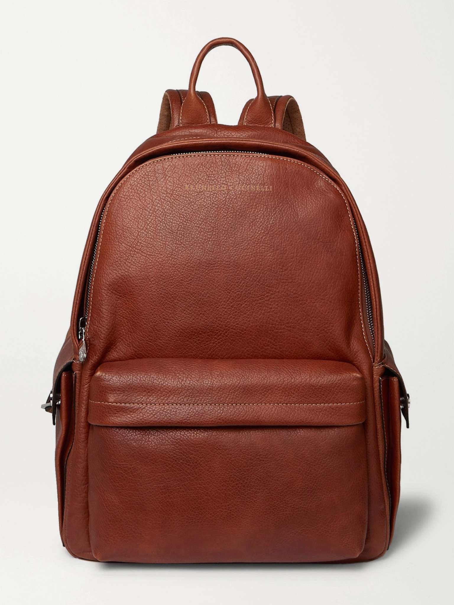 Full-Grain Leather Backpack - 1