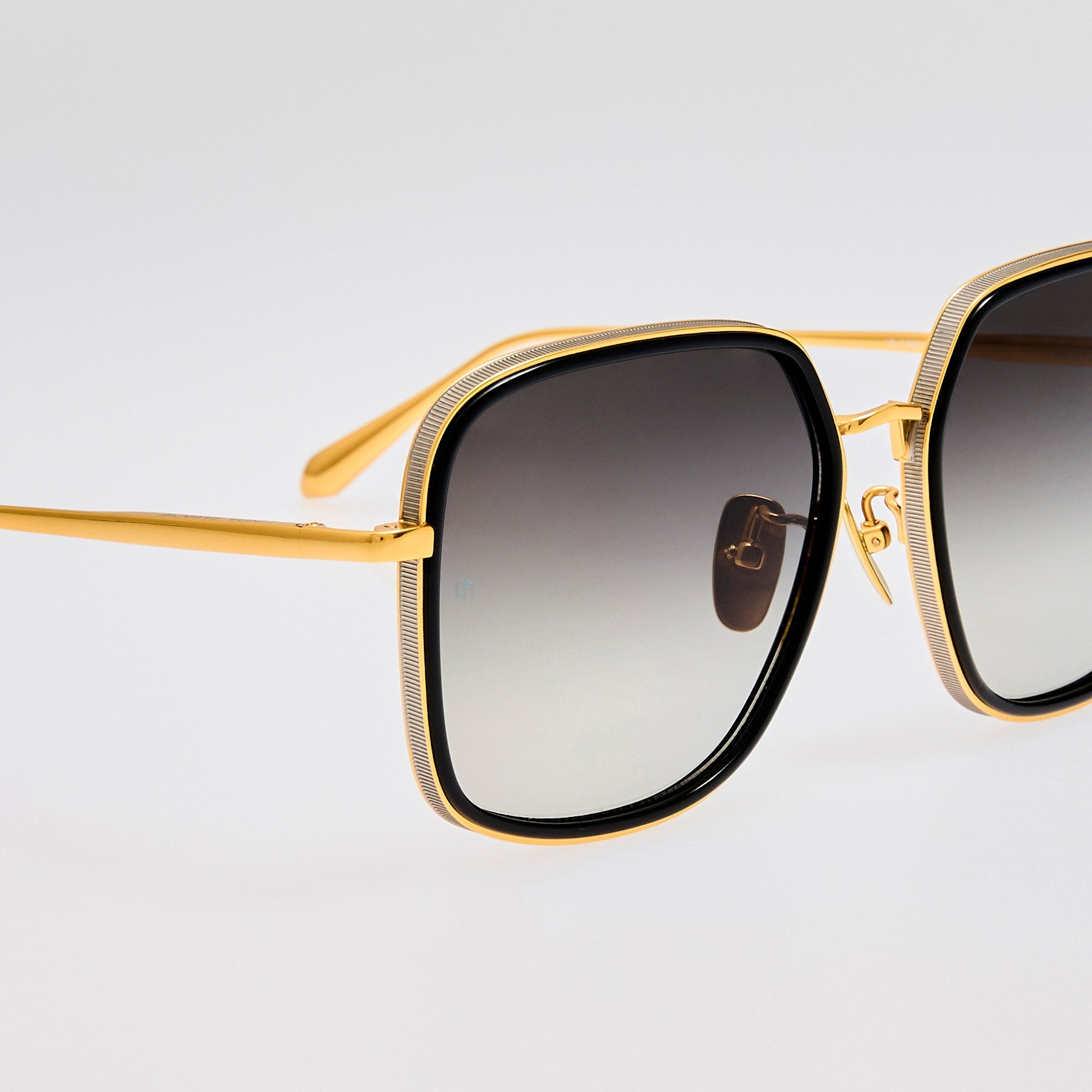 Alicia Sunglasses in Black and Gold - 4