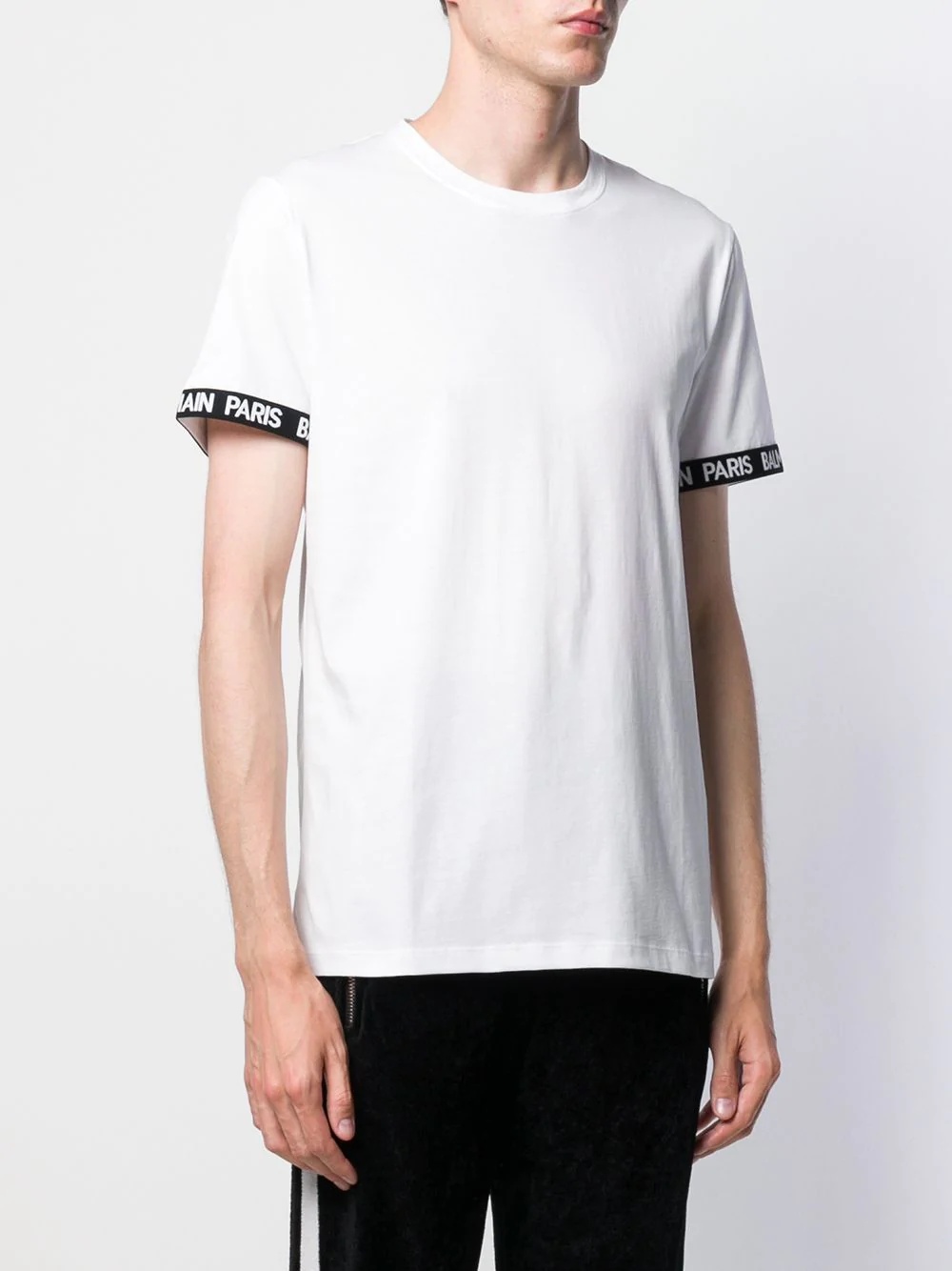 logo trim T-shirt - 3