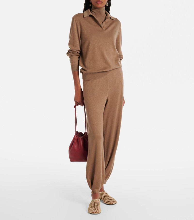 Loro Piana Luciole cashmere-blend polo sweater outlook