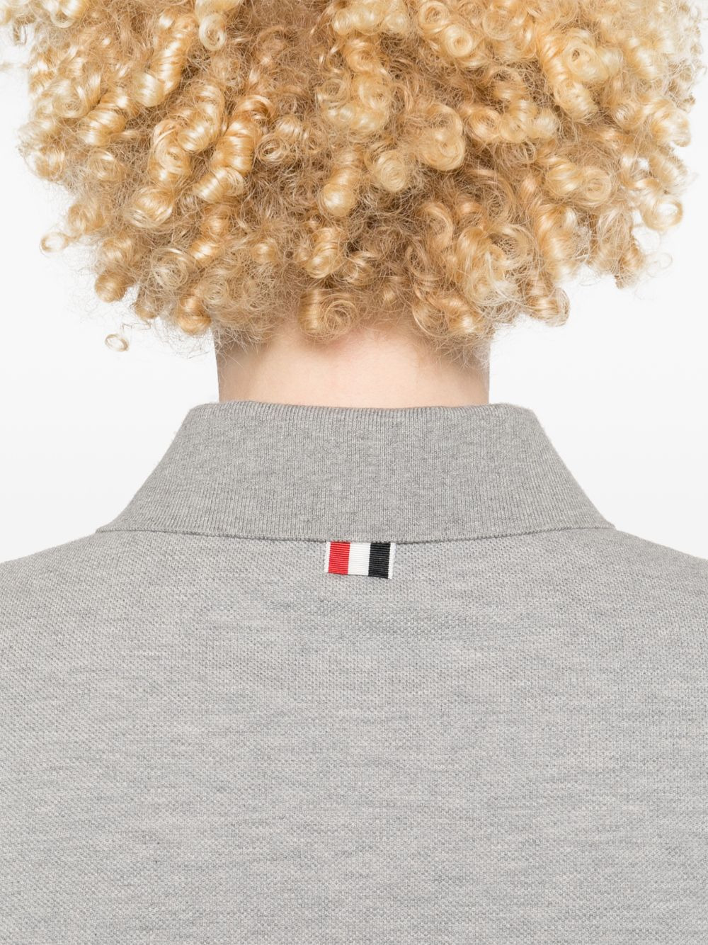 striped logo-patch polo shirt - 5
