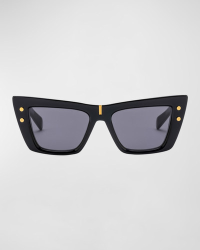 Balmain B-Eye Acetate Cat-Eye Sunglasses outlook