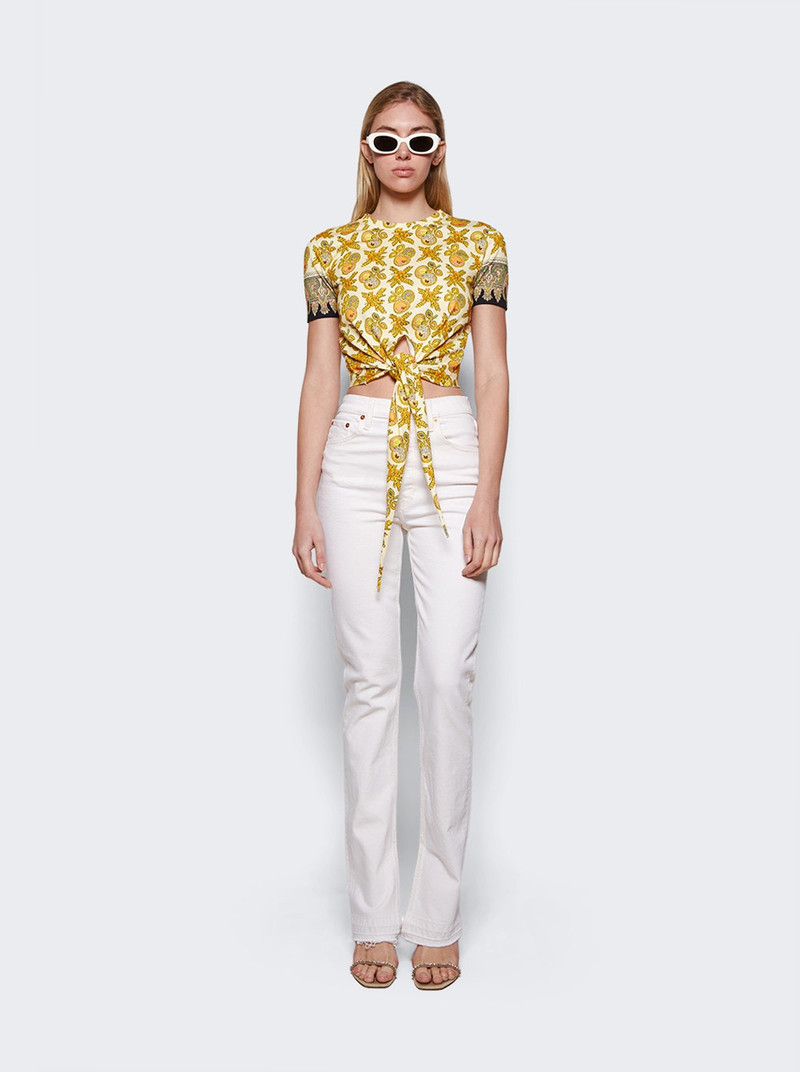 RE/DONE 70s High Rise Skinny Boot Jeans Vintage White outlook