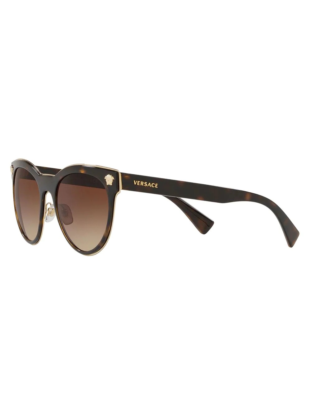 tortoise-shell round sunglasses - 3