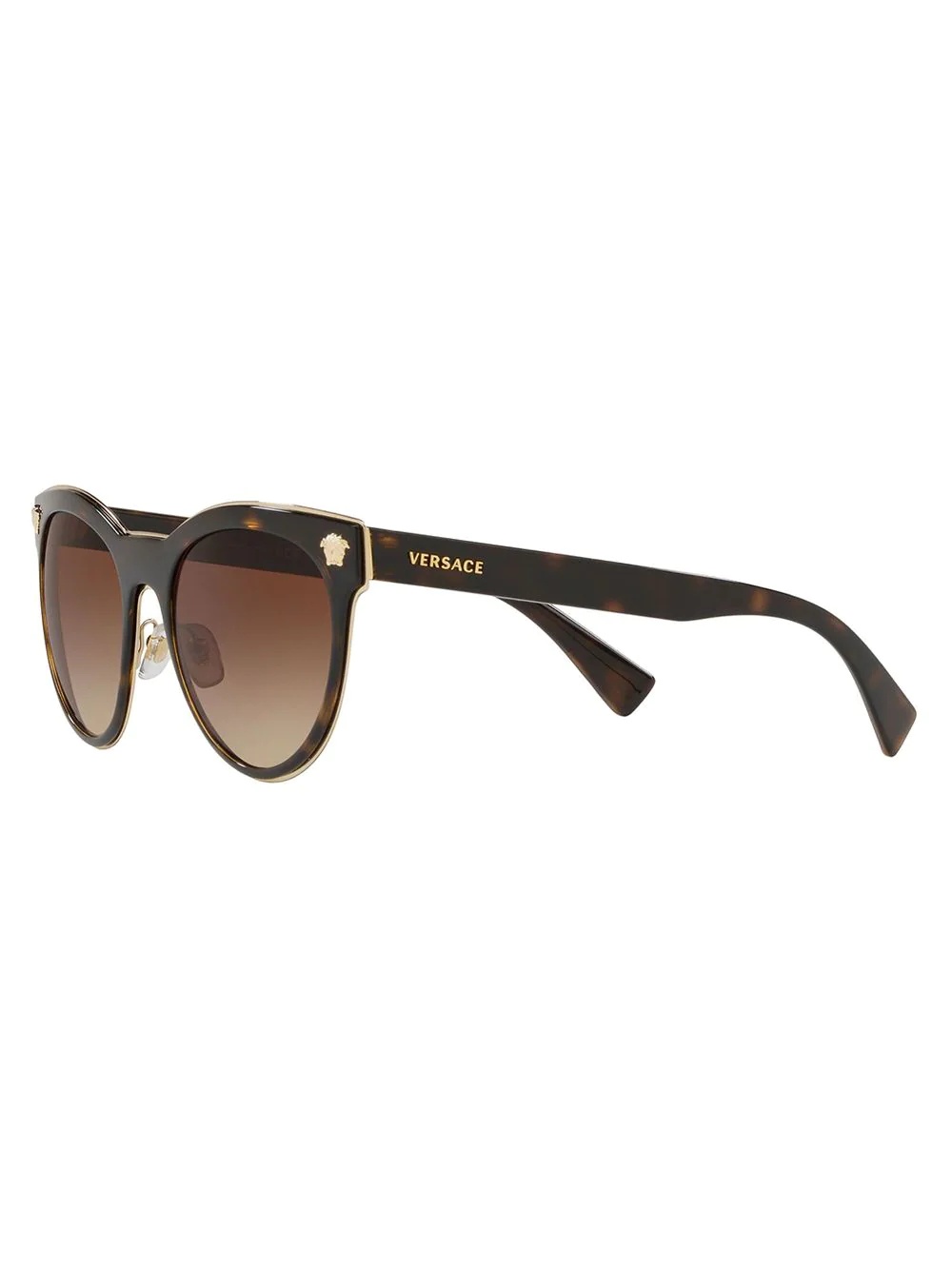 tortoise-shell round sunglasses - 2