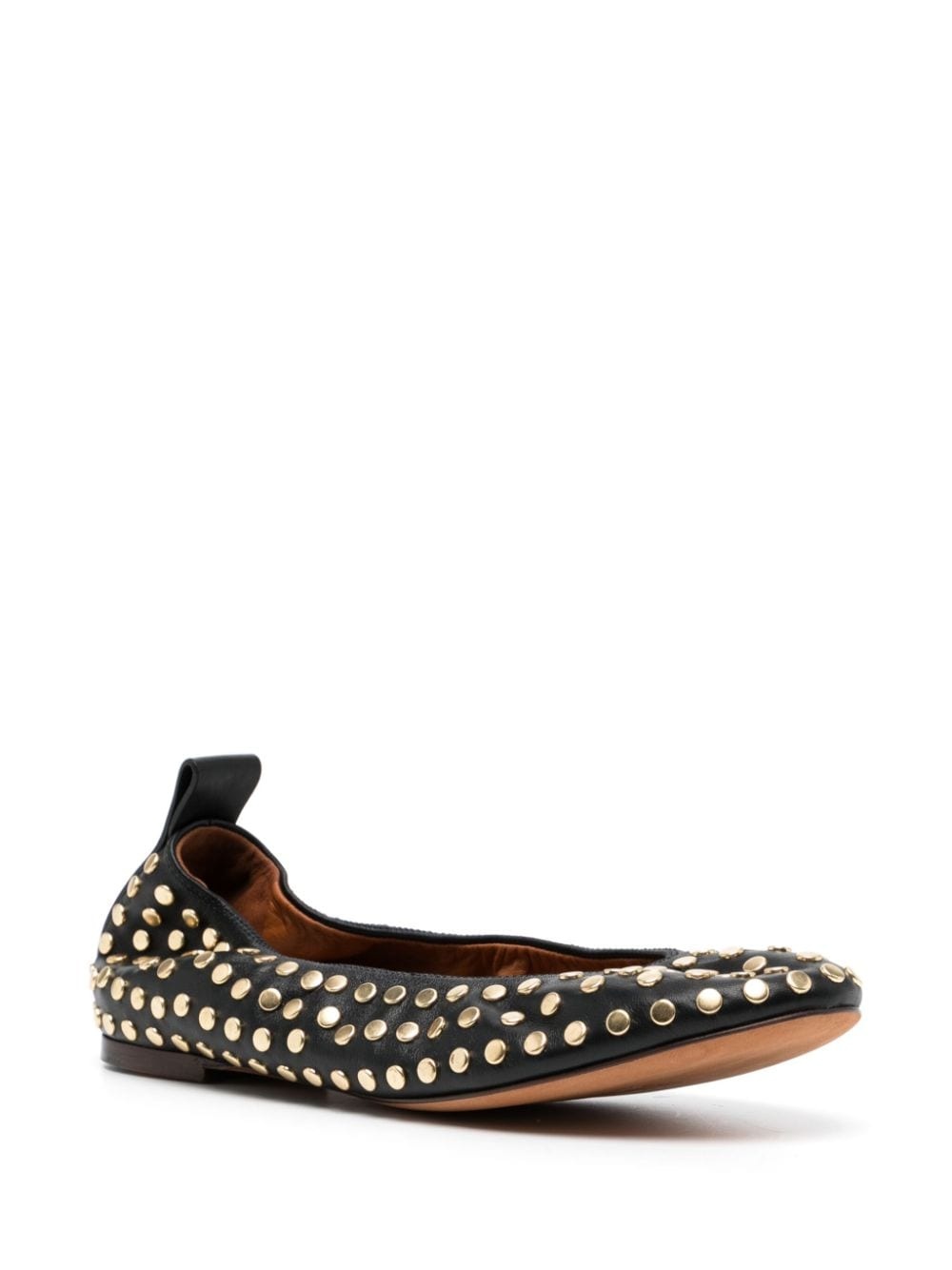 THE LEATHER BALLERINA FLAT WITH STUDS - 2