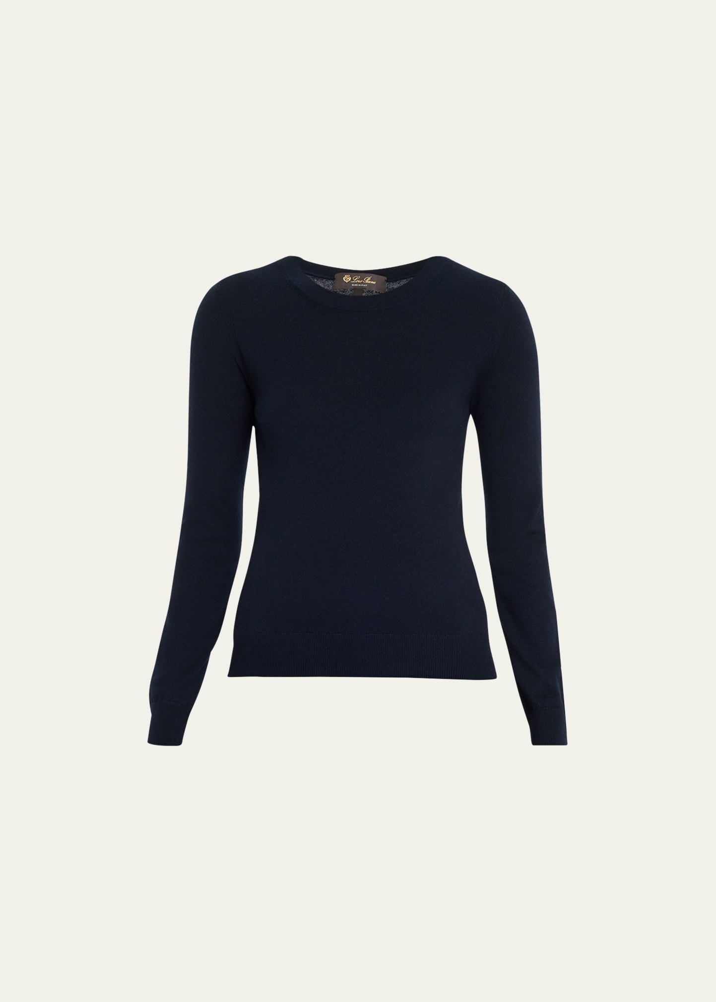 Long-Sleeve Cashmere Sweater - 1