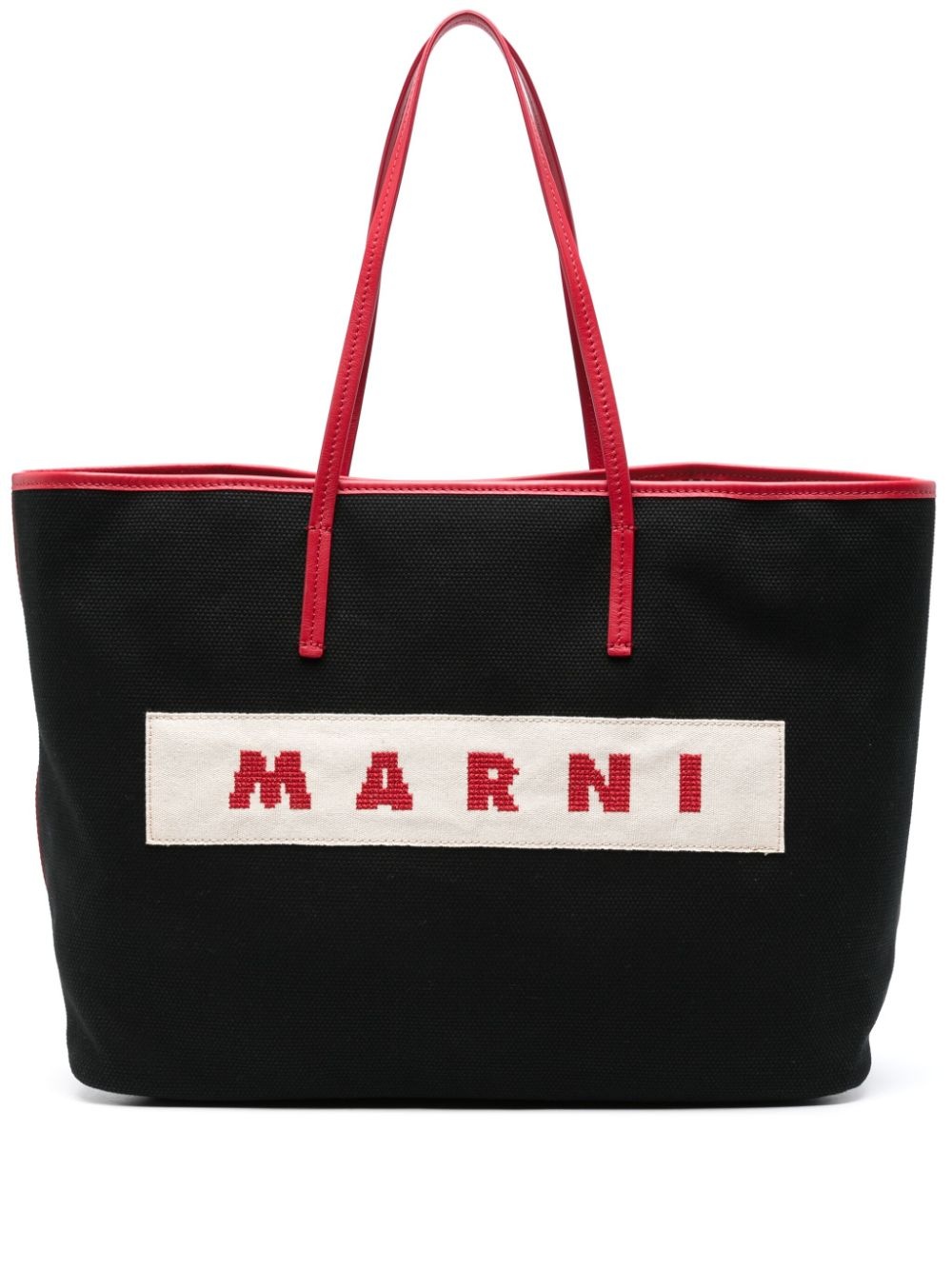 small Janus canvas tote bag - 1