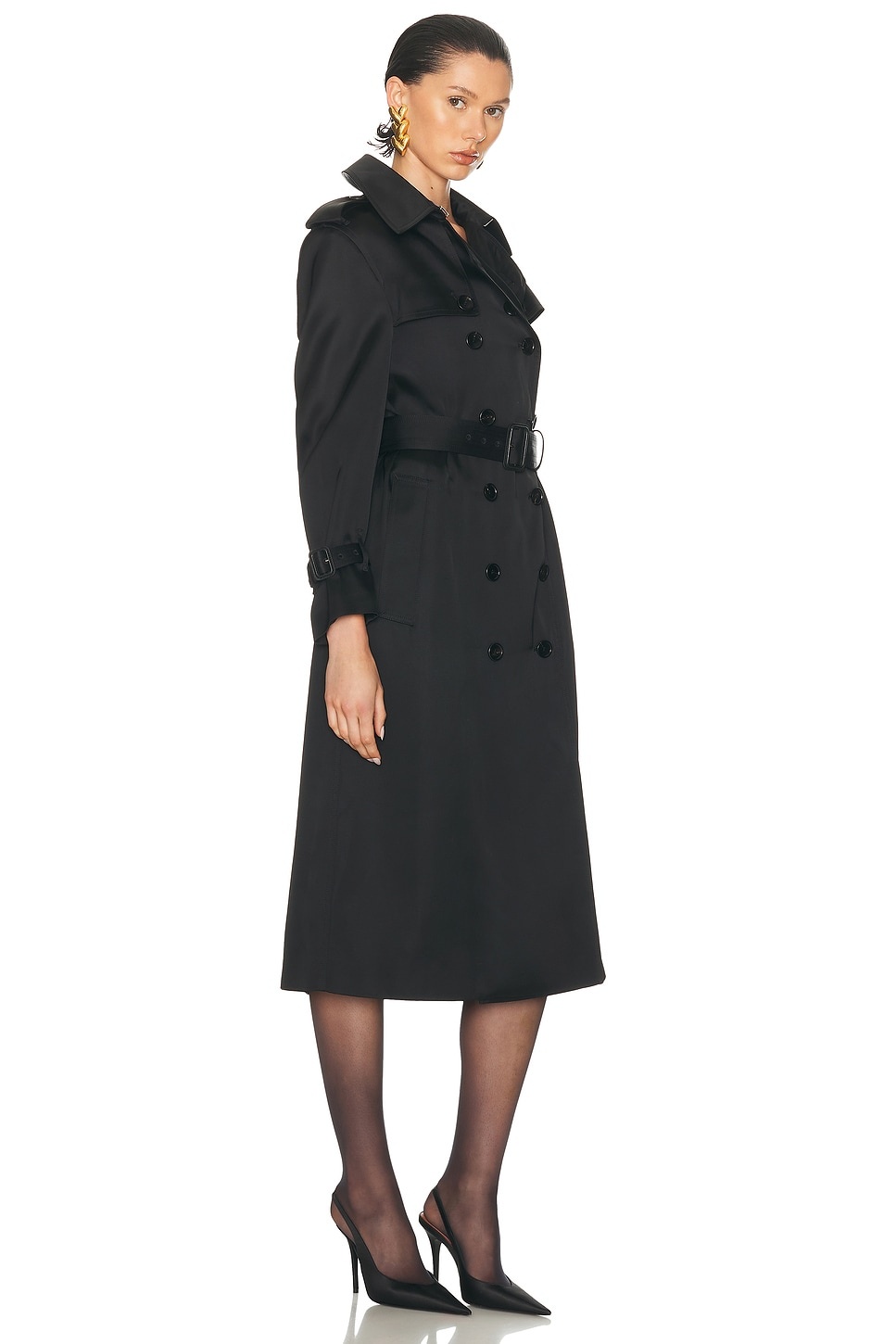 Shiny Trench Coat - 3