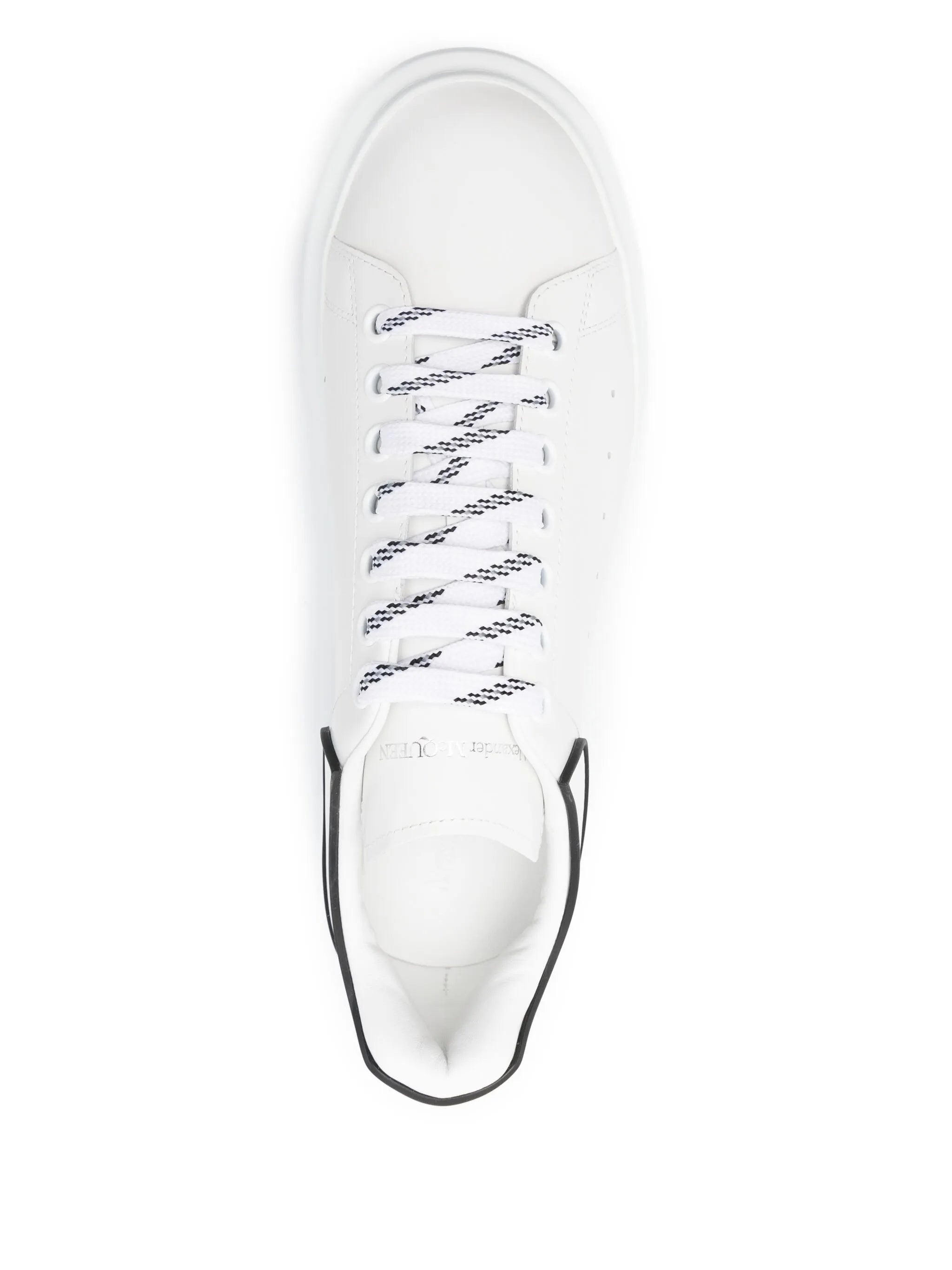 Alexander Mcqueen NEW TECH CALFTPU HEEL COUNTER CHUNKY SOLE SNEAKER WHT BLK O - 3