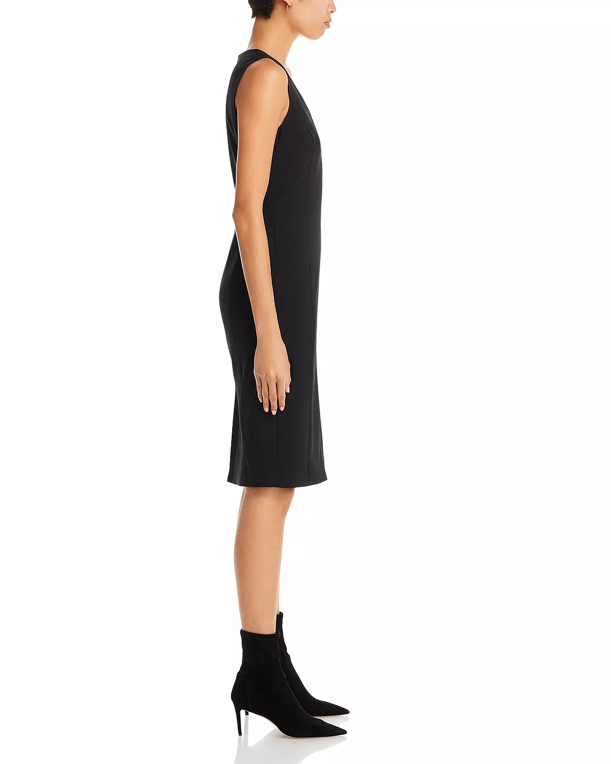 V Neck Midi Dress - 4