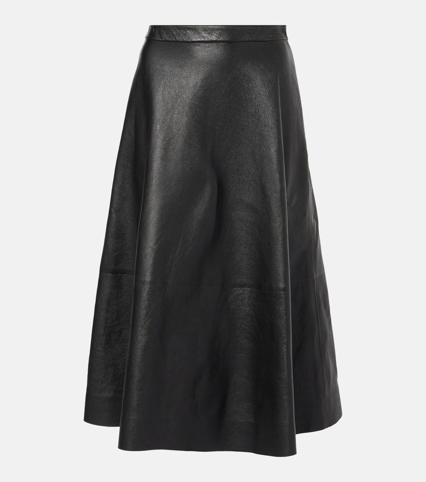 Leather midi skirt - 1