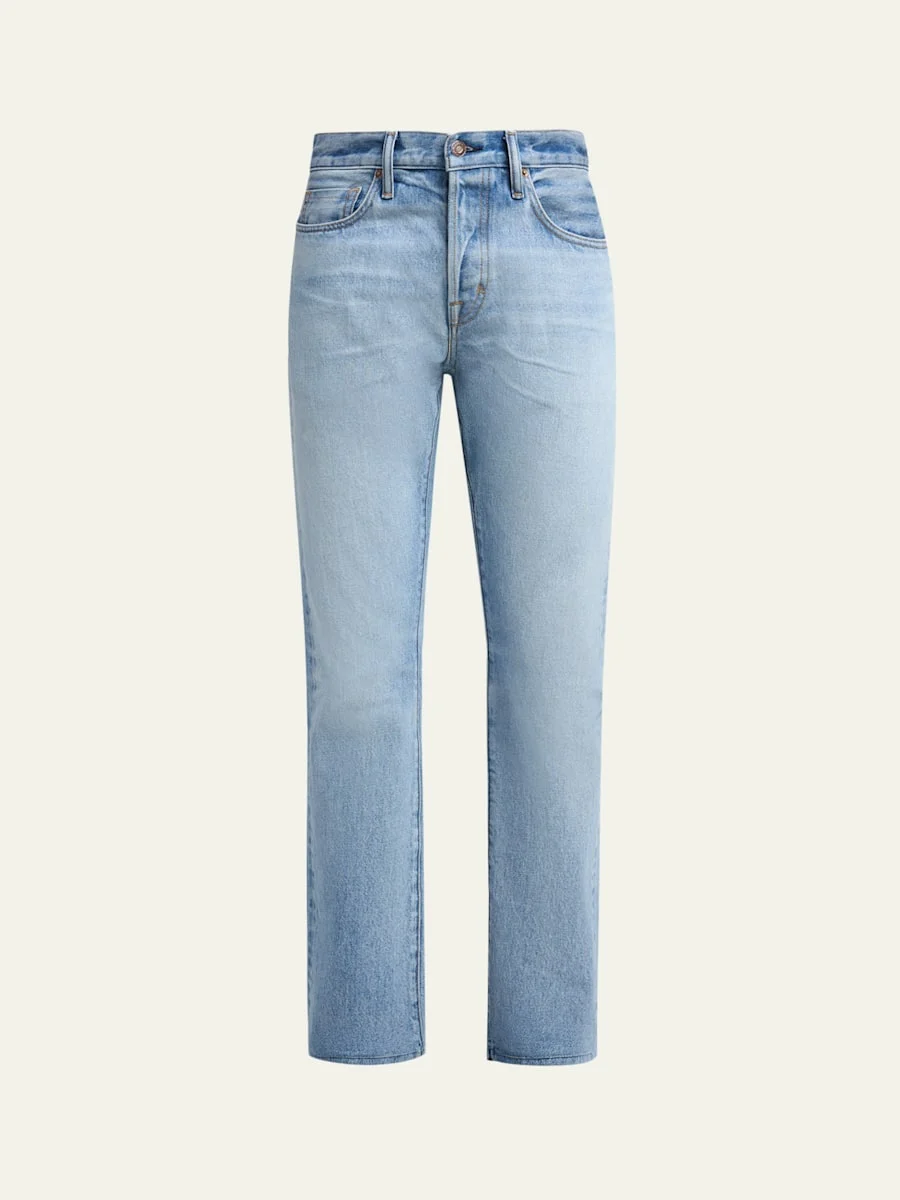 Men's Straight Five-Pocket Jeans - 1