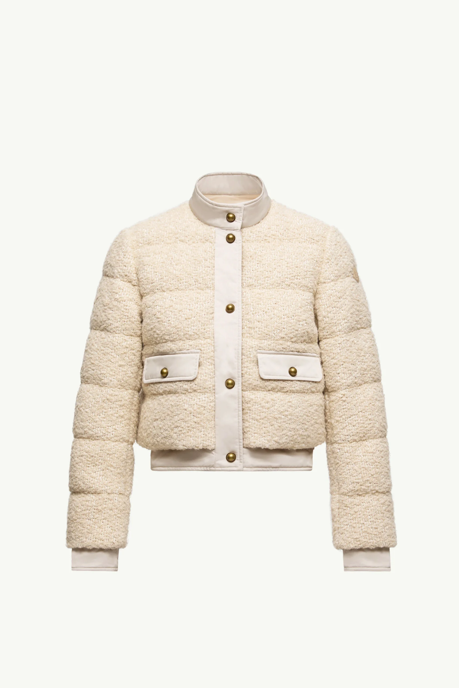 Blandy Wool Blend Bouclé Short Down Jacket - 1