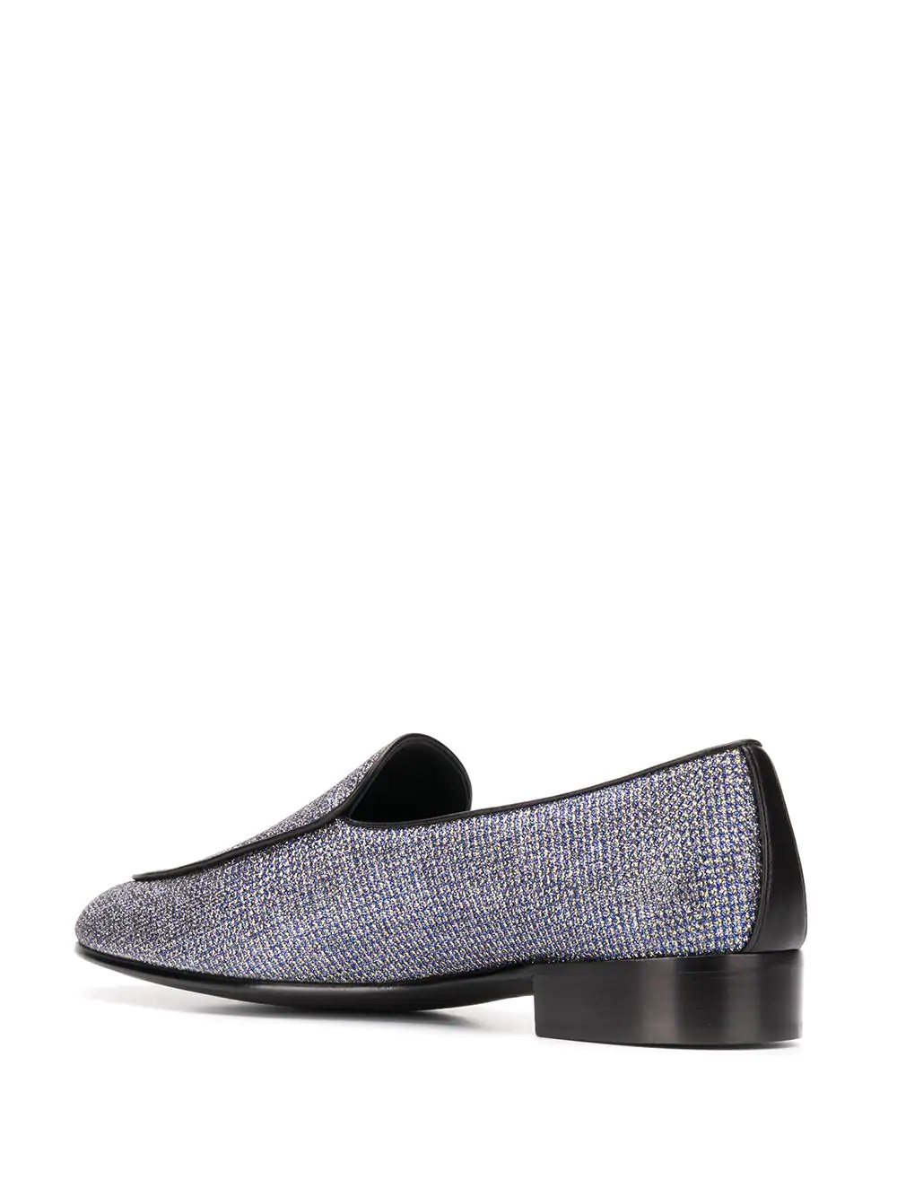 G-Flash glittery slip-on loafers - 3