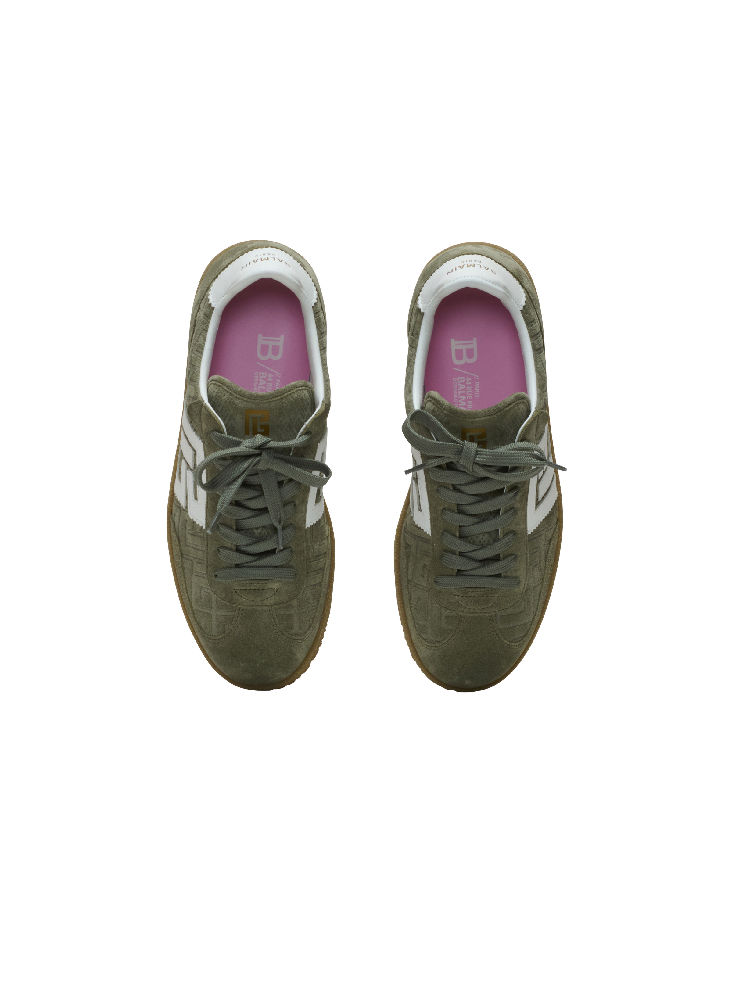 Suede Balmain Swan trainers - 3