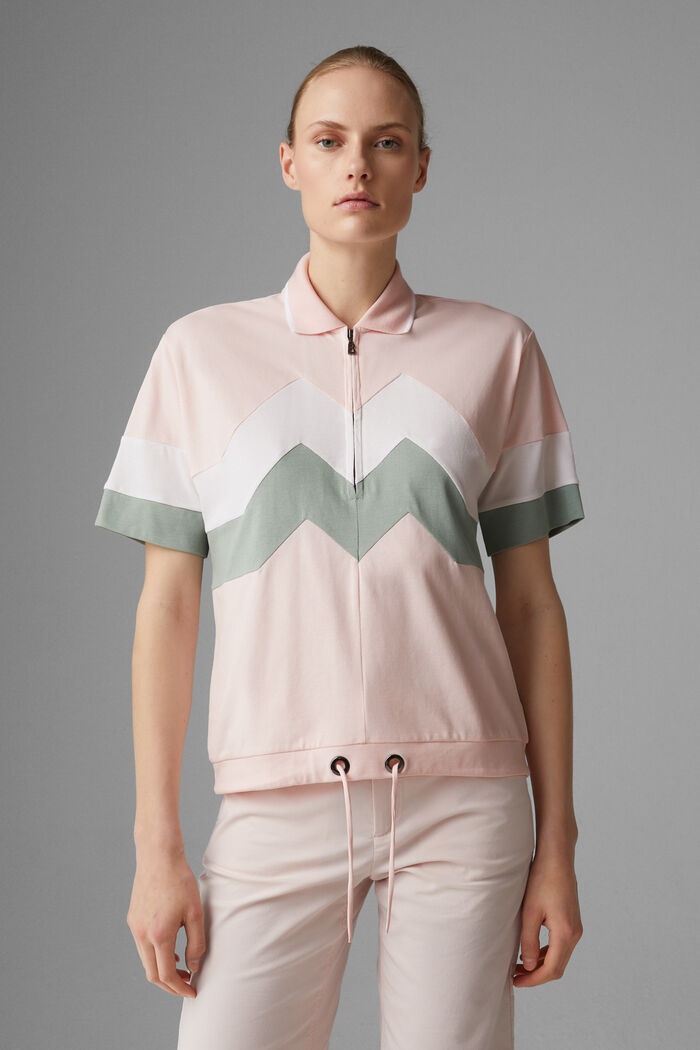 Anabel Polo shirt in Pink/Gray/White - 2